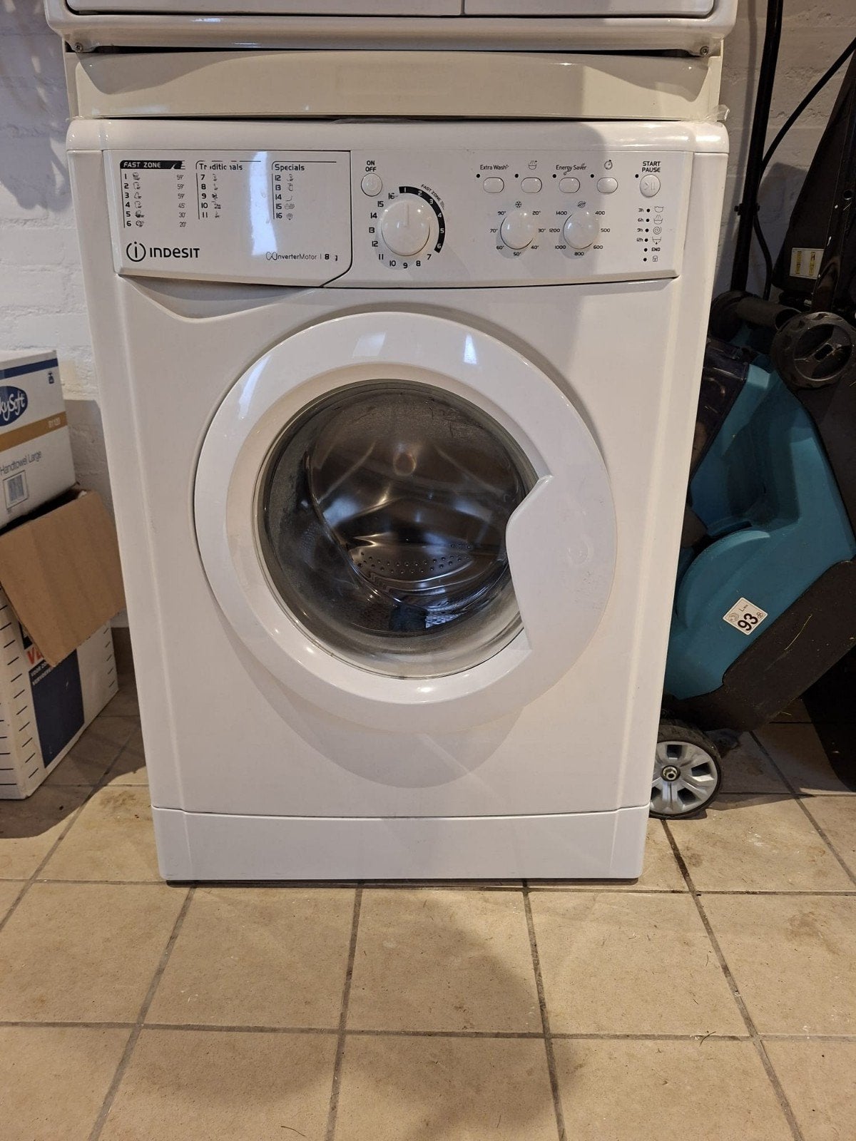 Indesit Wasmachine 8 kg, Ophalen