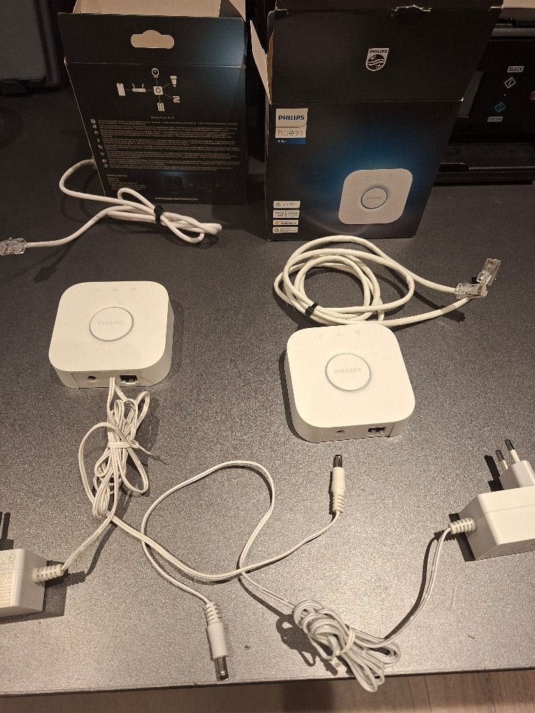 Philips Hue Hub Bridge 2x compleet Box, Wit, Overige stijlen, Kunststof, Philips