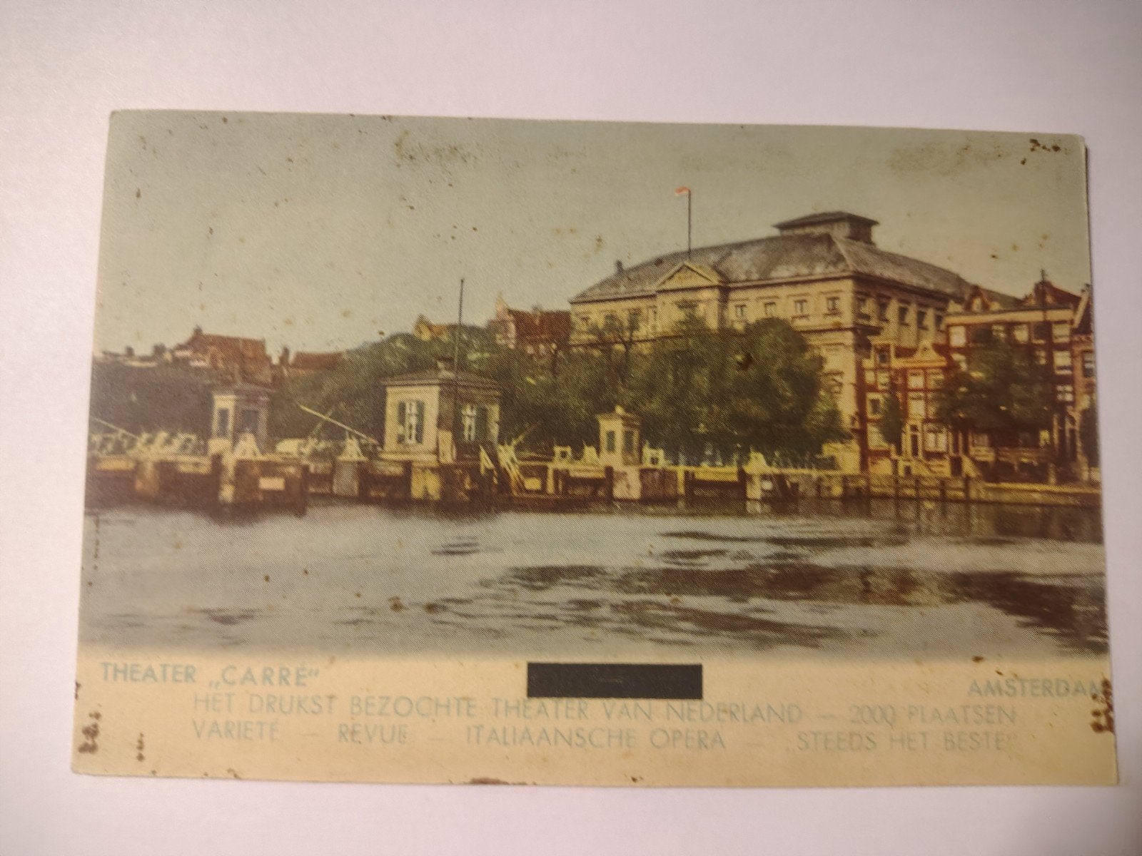 Amsterdam THEATER "CARRE" HET DRUKST BEZOCHTE THEATER VAN, Ophalen of Verzenden, 1980 tot heden, Noord-Holland