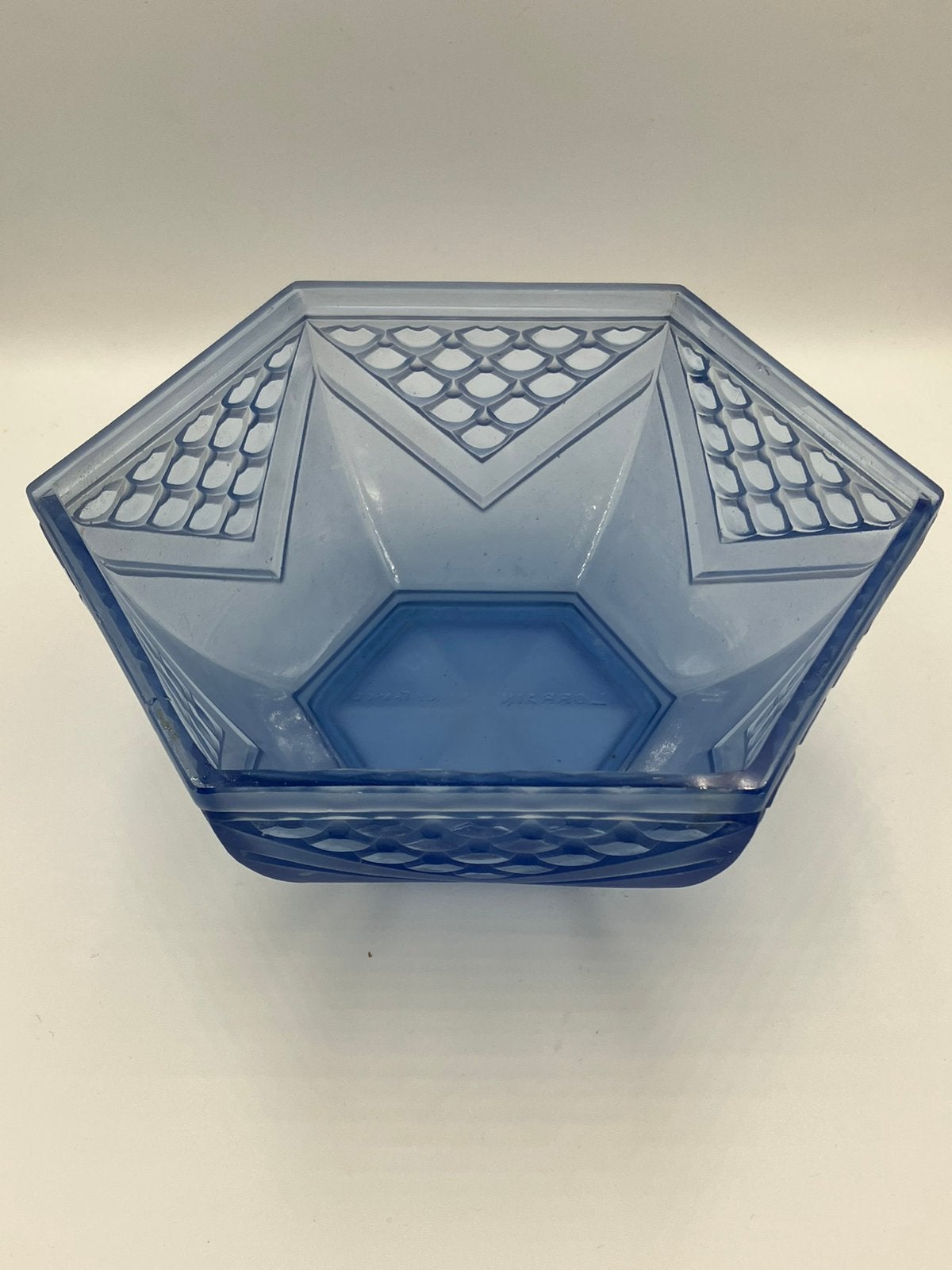 Lorraine Nancy Schaal blauw Art Deco (Koopje), Antiek en Kunst, Ophalen of Verzenden