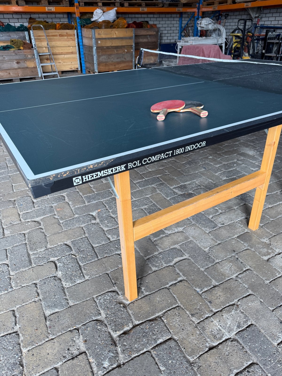 Heemskerk Rol Compact 1800 Indoor Tafeltennistafel, Ophalen, Gebruikt, Tafel Indoor, Inklapbaar