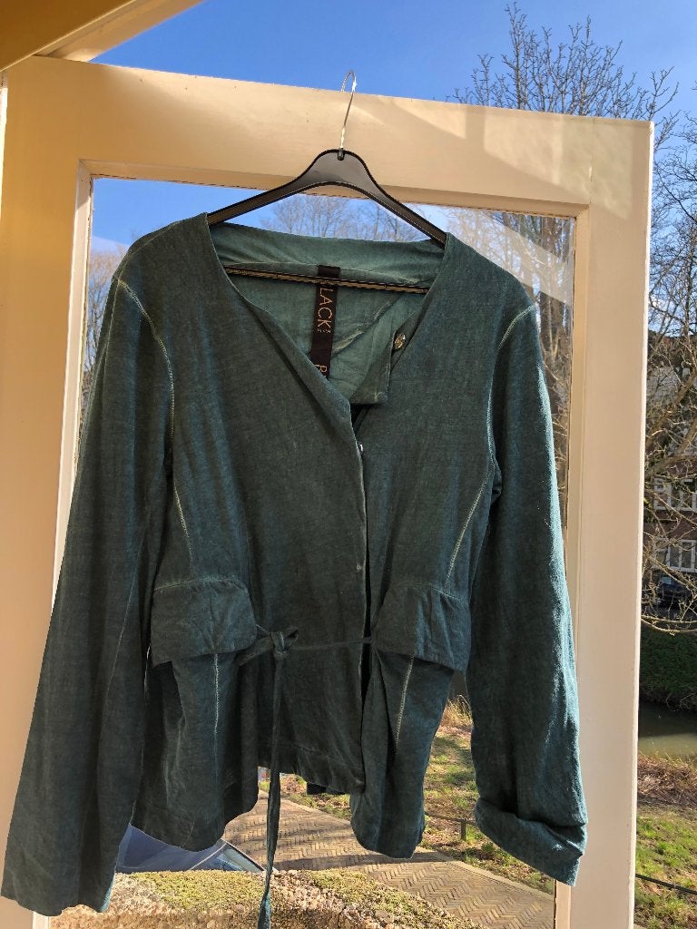 Black by K&M prachtig groen blouson/ jasje S/M ZGAN, Verzenden, Zo goed als nieuw, Maat 36 (S), Groen
