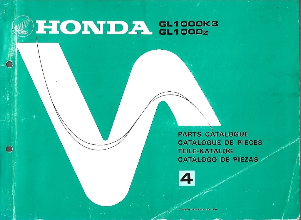 Honda GL1000 K3 GL1000 z Parts List (579s) motor, Verzenden, Honda