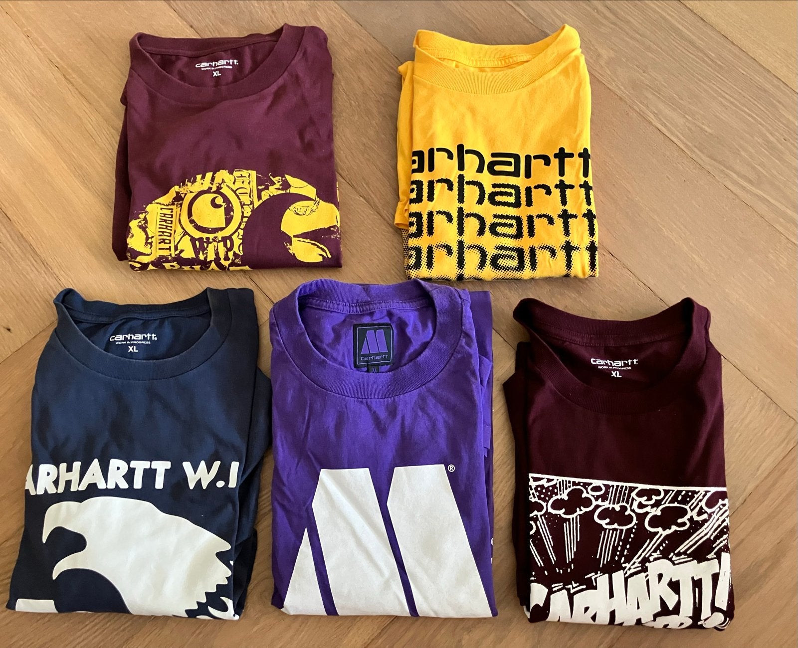 Carhartt T-shirts Maat XL -, Ophalen of Verzenden, Zo goed als nieuw, Maat 56/58 (XL), Meerkleurig