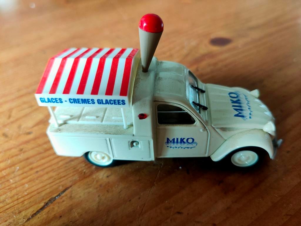 Citroën 2CV pick-up 1:43 Norev nr64, Ophalen of Verzenden, Gebruikt, Auto, Norev