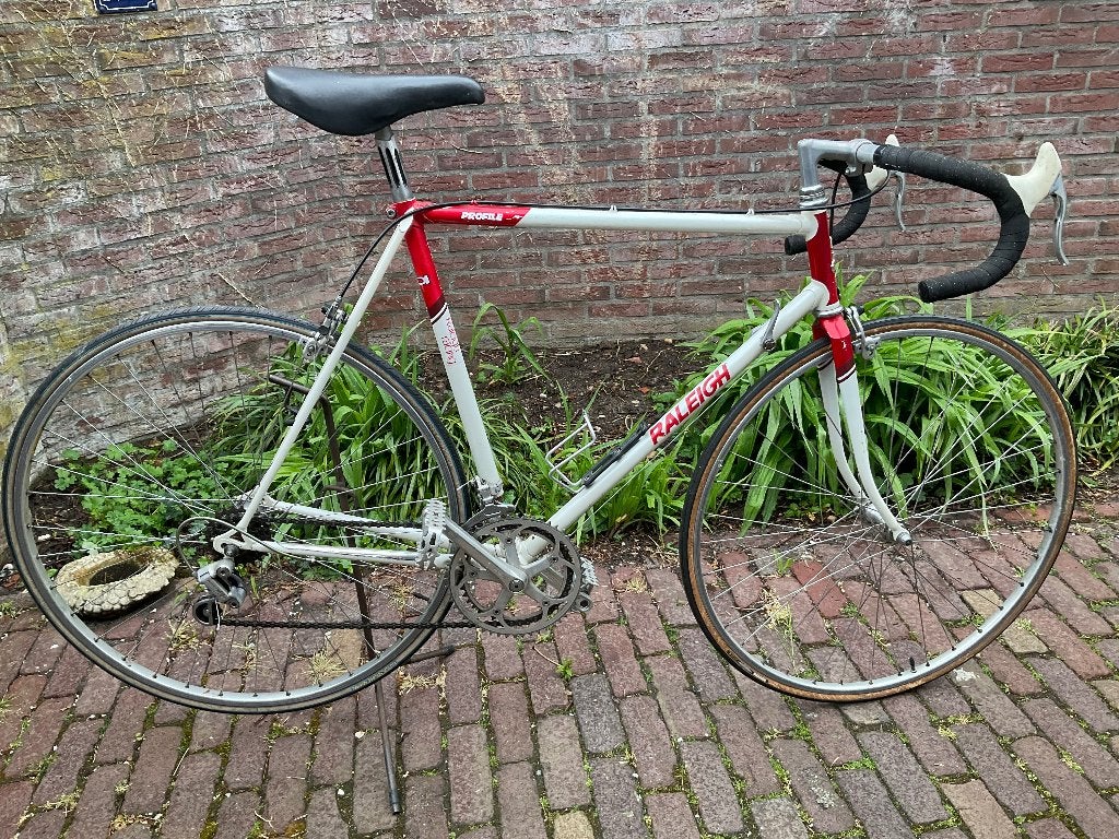 Raleigh racefiets, Fietsen en Brommers, 28 inch, Gebruikt, Velgrem, 57 tot 61 cm