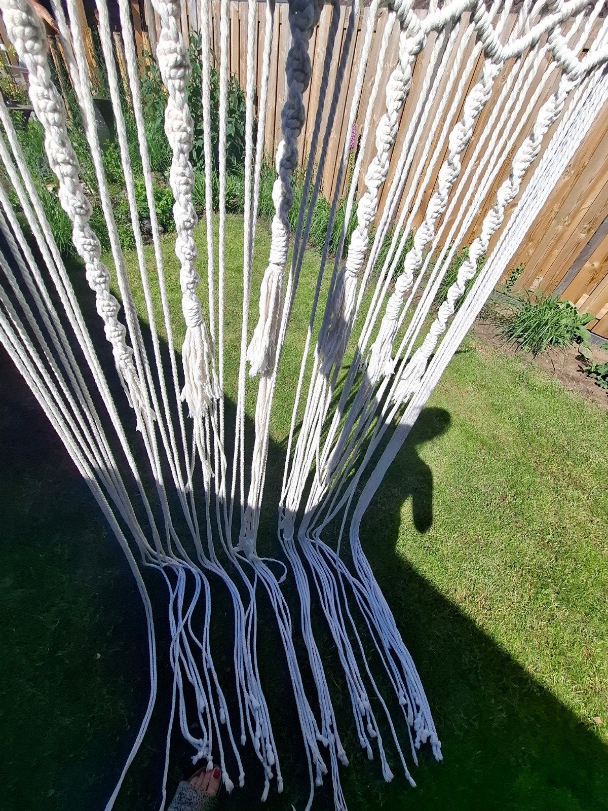 Handgemaakt Macramé Wandkleed - Boho Stijl, Huis en Inrichting, Ophalen, Boho, Zo goed als nieuw, Handgemaakt