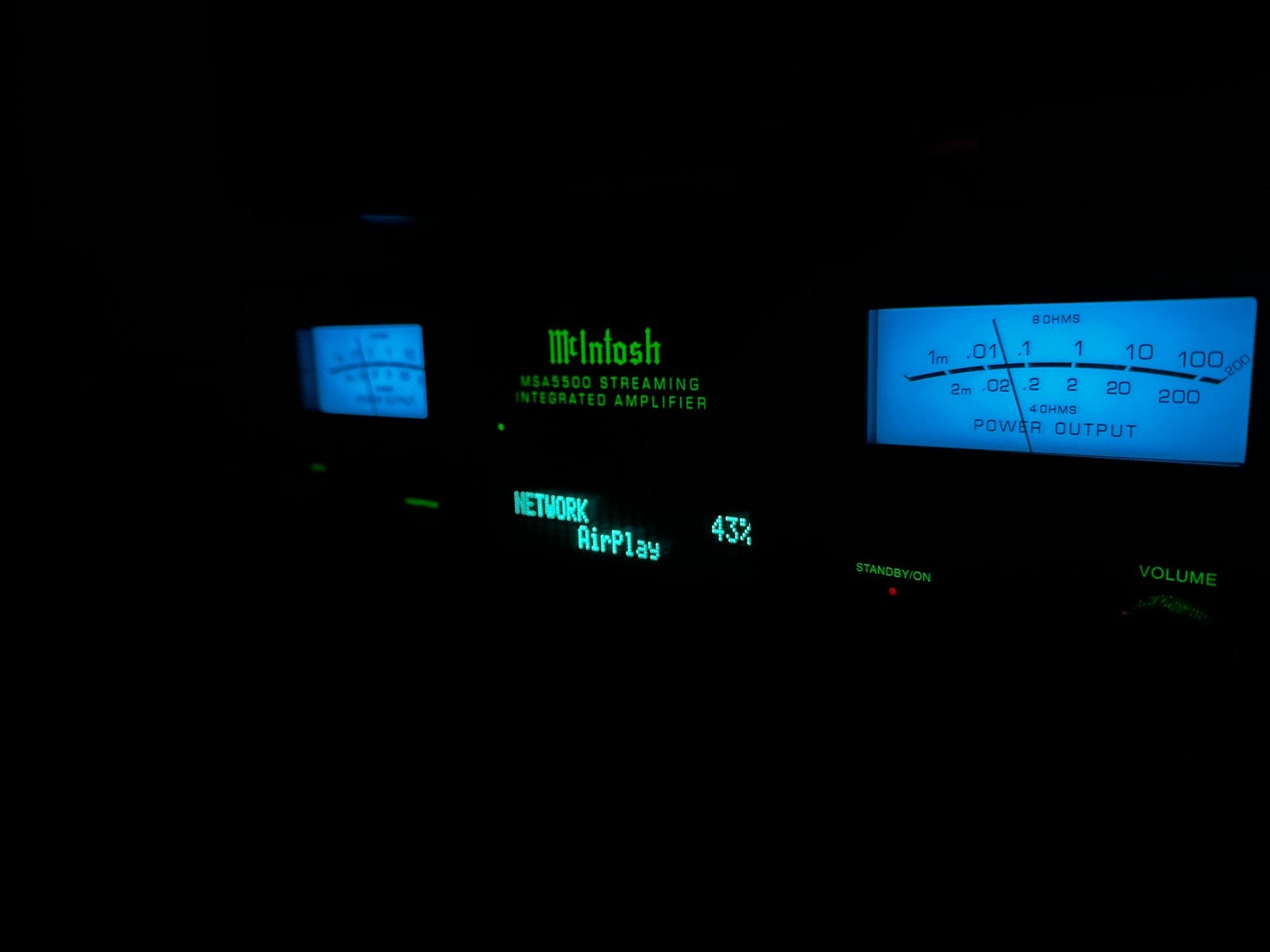 McIntosh MSA5500 Streaming Geïntegreerde Versterker, Zo goed als nieuw, 120 watt of meer, Stereo, Ophalen