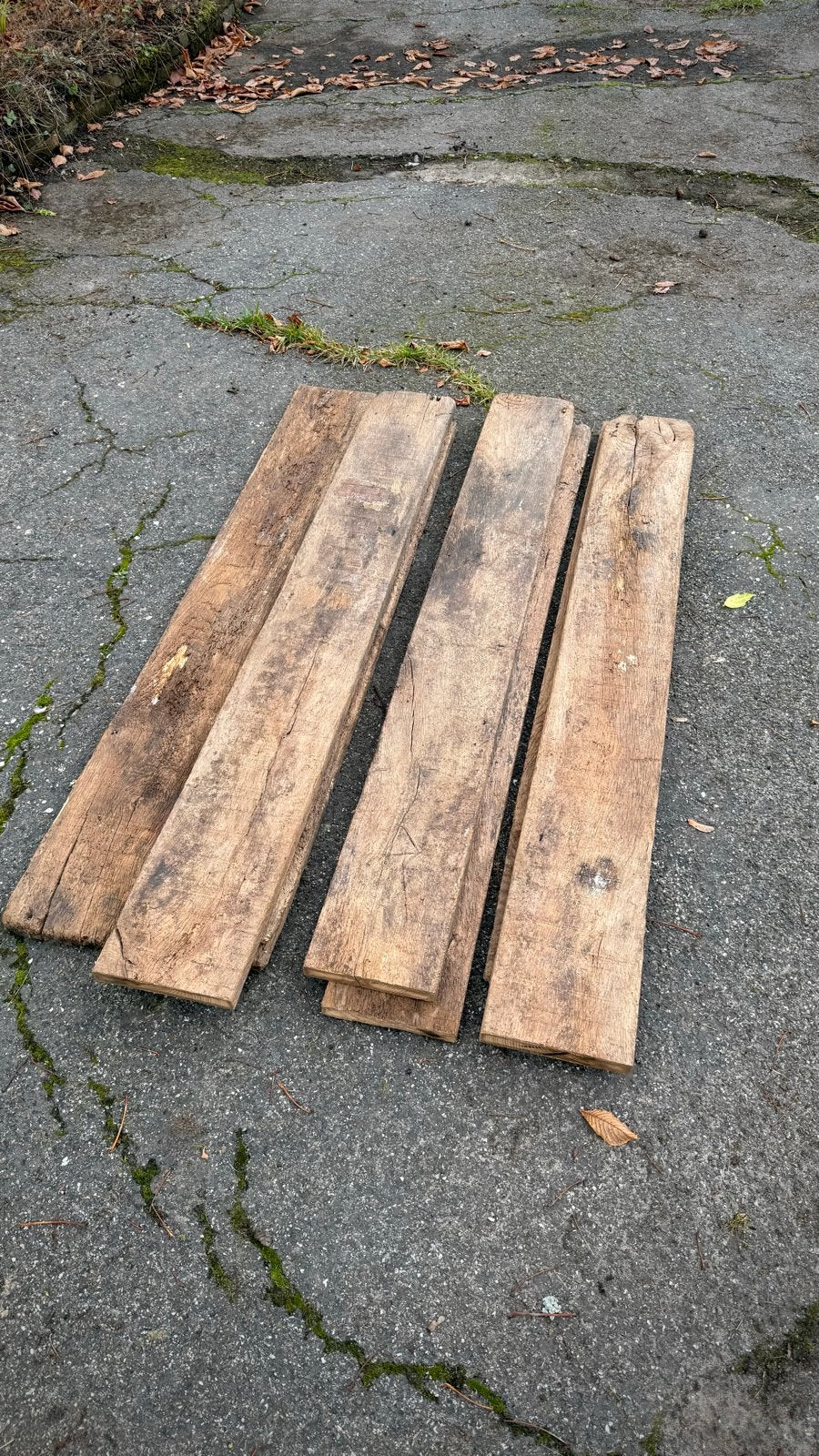 8 gebruikte originele eiken planken van 20x150 cm, Ophalen, Gebruikt, Minder dan 200 cm, Plank