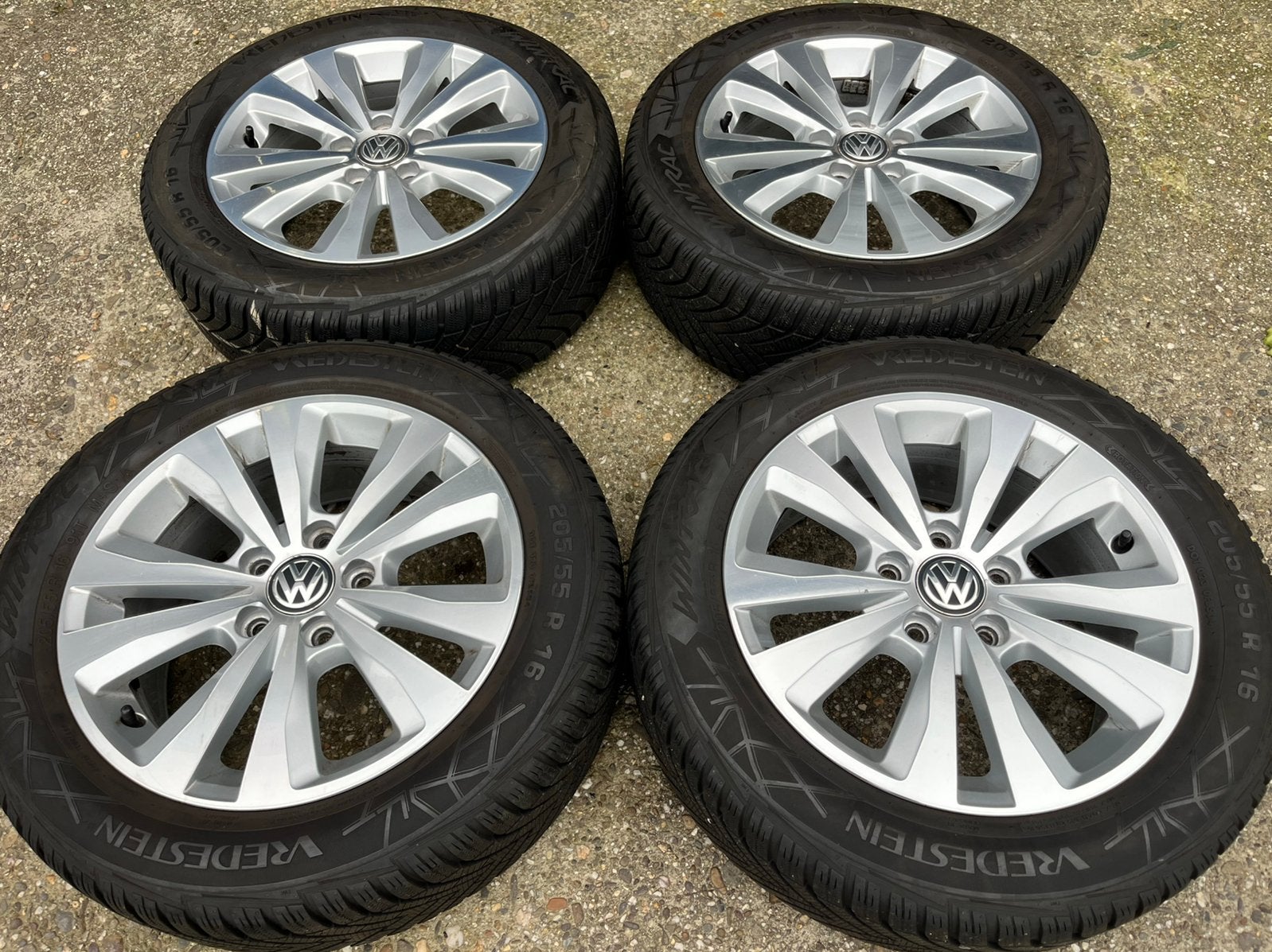 16” originele VW Golf 7 (6) Vredestein winter velgen, Auto-onderdelen, Ophalen, Gebruikt, 16 inch, VW