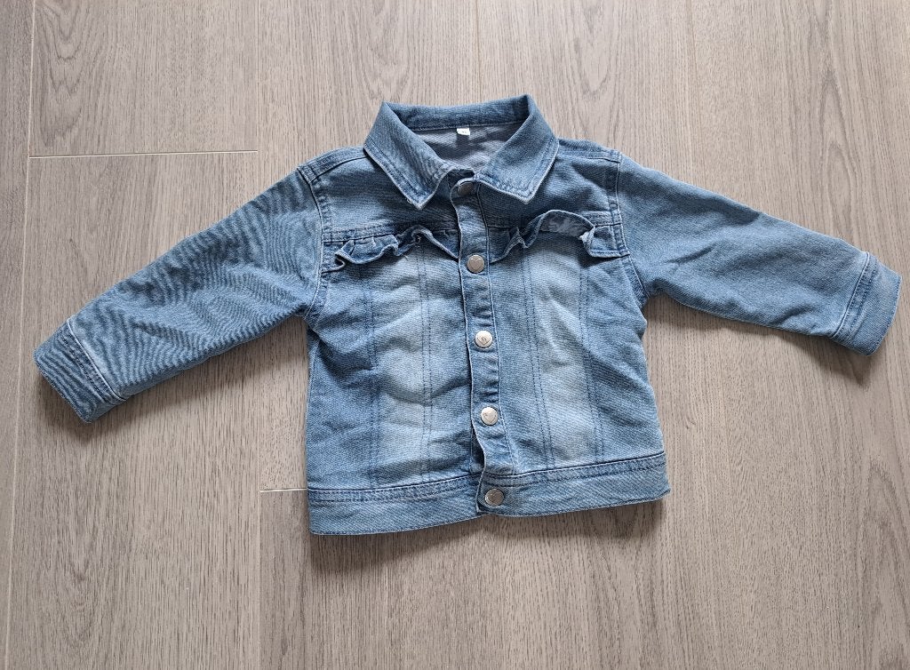 Spijkerjasje, Kinderen en Baby's, Babykleding | Maat 86, Ophalen of Verzenden, Nieuw, Meisje, Jasje