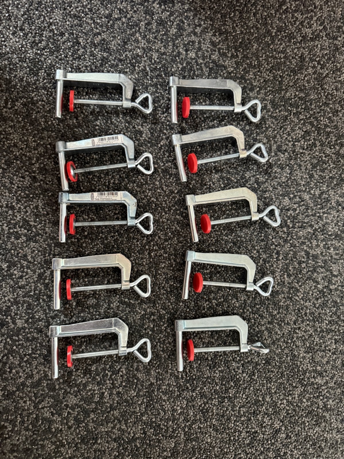 Set van 10 Gebruikte Lijmklemmen / Schroefklemmen, Ophalen, Gebruikt, Klem, Overige merken