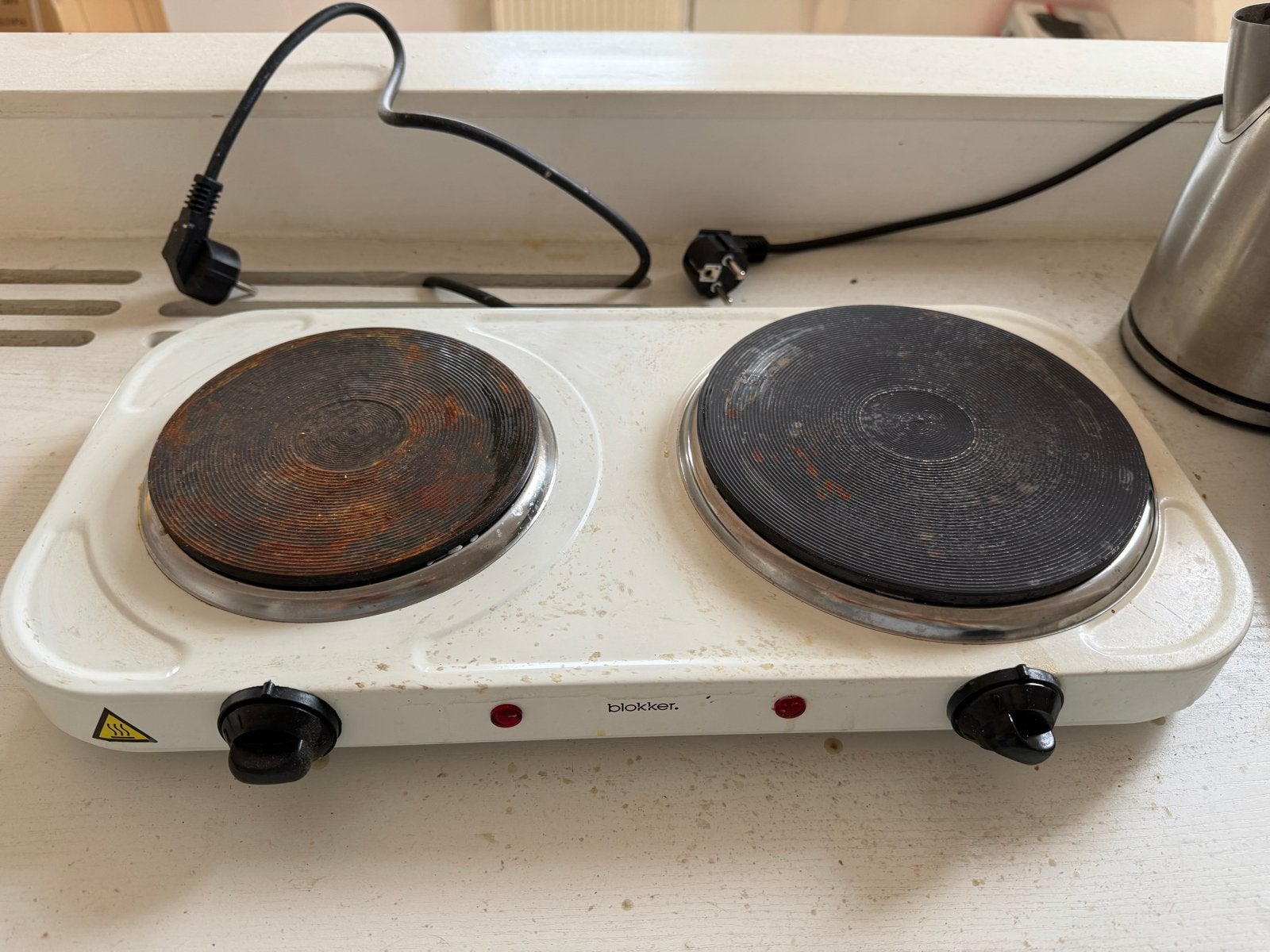Blokker Elektrische Kookplaat met 2 Kookzones, Witgoed en Apparatuur, Kookplaten, Gebruikt, 3 kookzones of minder, Ophalen of Verzenden