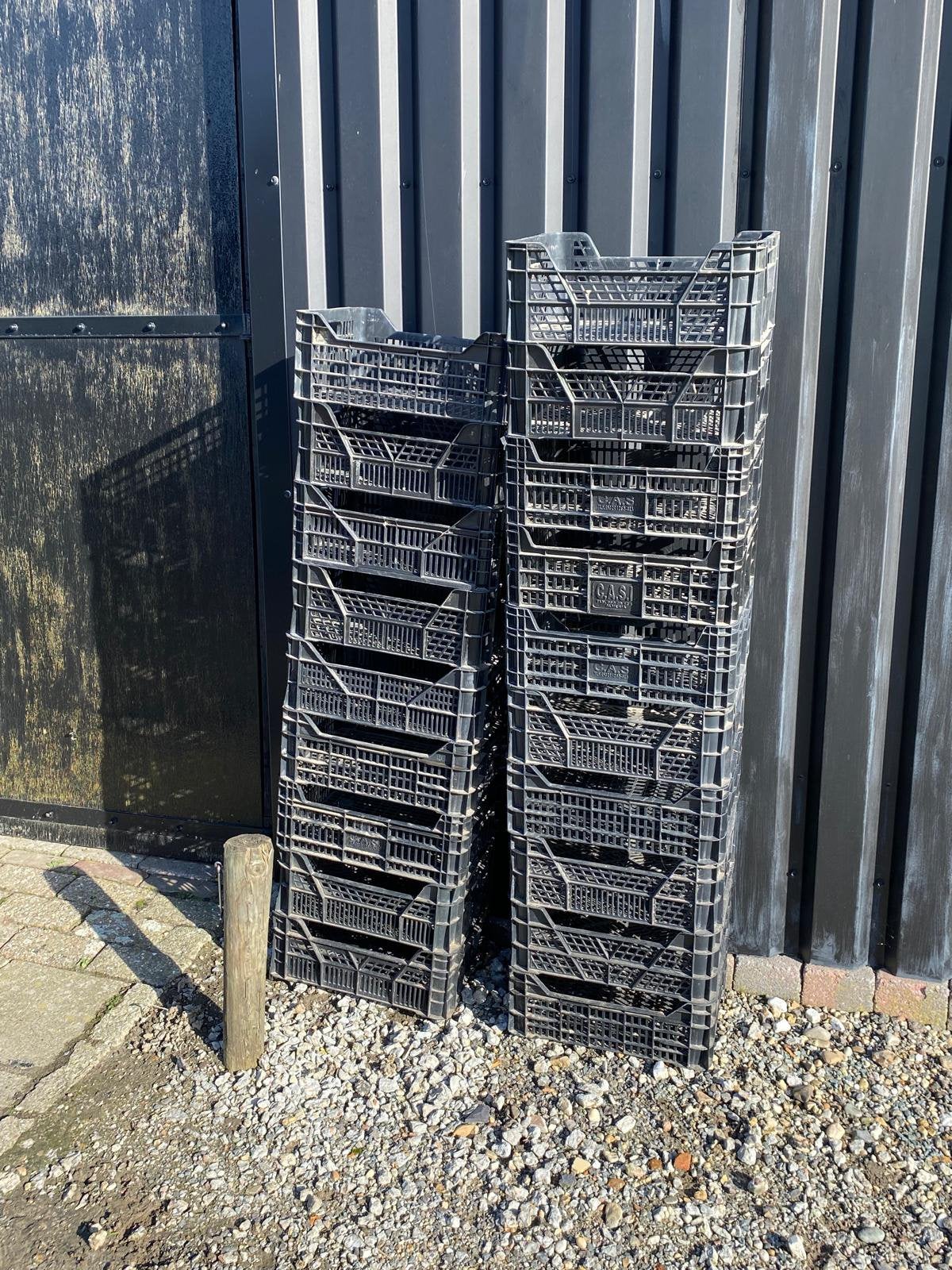 Plastic stapelkratten, Ophalen, 40 tot 60 cm, Minder dan 35 cm, Minder dan 50 cm