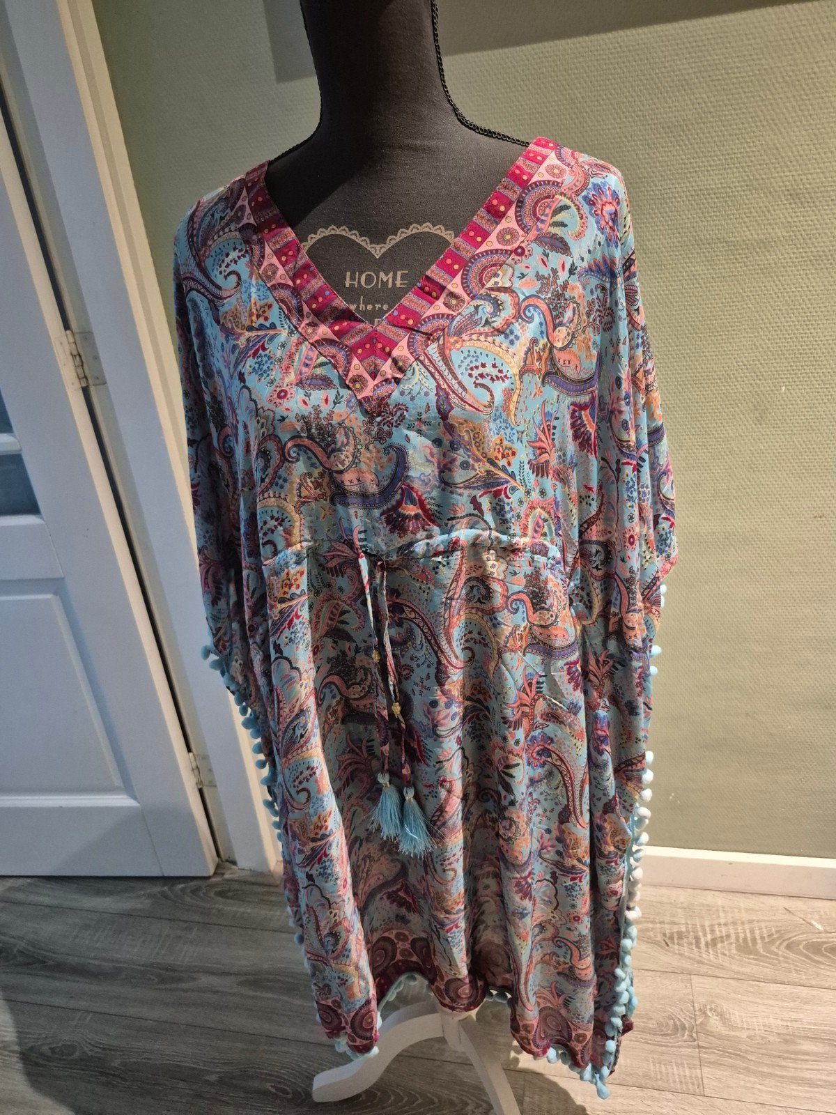 Swarna Griekse Kaftan Jurk - Nieuw met kaartje, Kleding | Dames, Jurken, Maat 38/40 (M), Meerkleurig, Nieuw, Ophalen of Verzenden
