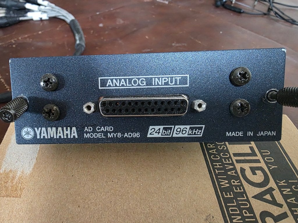 Yamaha my8-da96, Muziek en Instrumenten, Mengpanelen, Ophalen of Verzenden, Gebruikt, 5 tot 10 kanalen, Microfooningang