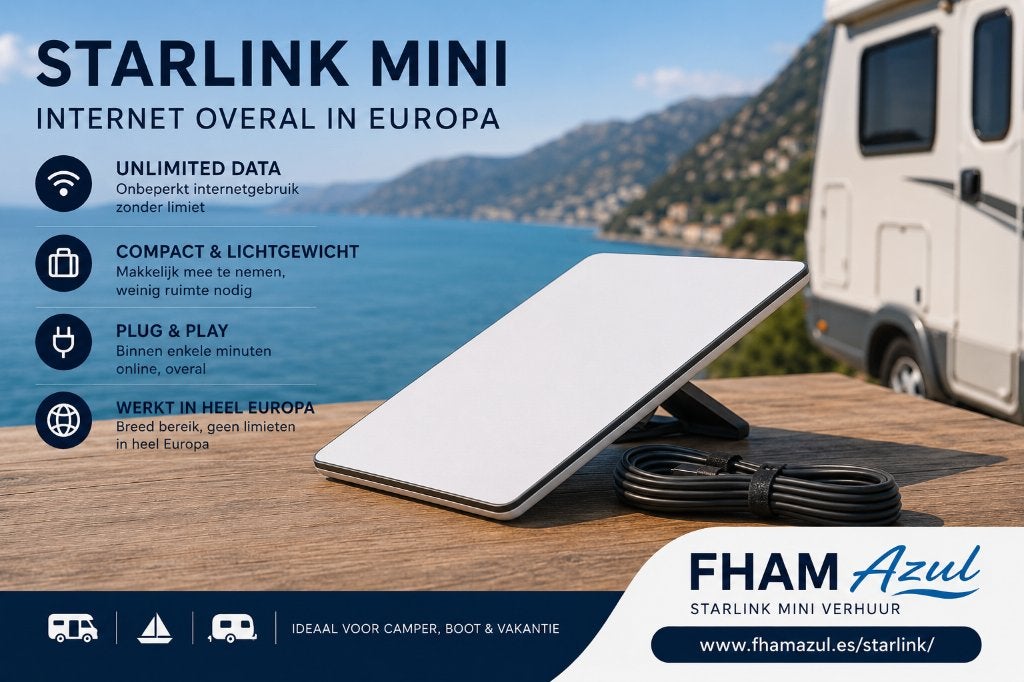 Starlink Mini voor vakantie., Ophalen of Verzenden, Nieuw, Router met modem, Starlink