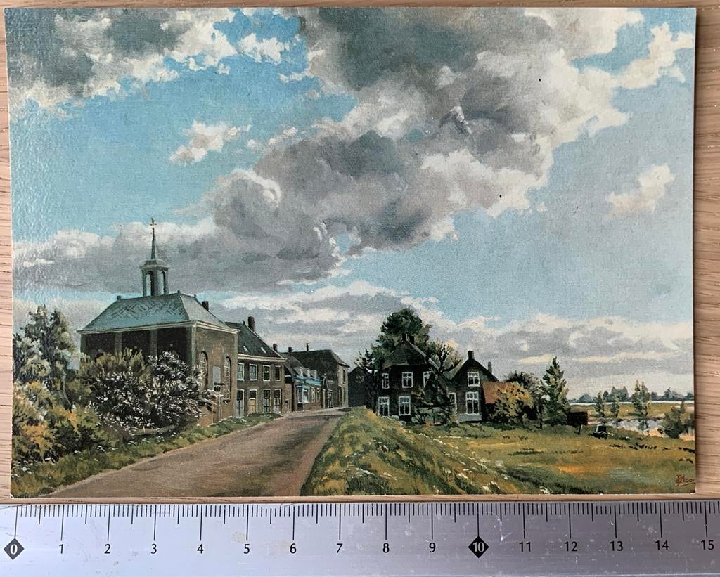 Ansichtkaart gorinchem gezicht op Dalem (ongelopen), Ophalen of Verzenden, 1980 tot heden, Ongelopen, Zuid-Holland