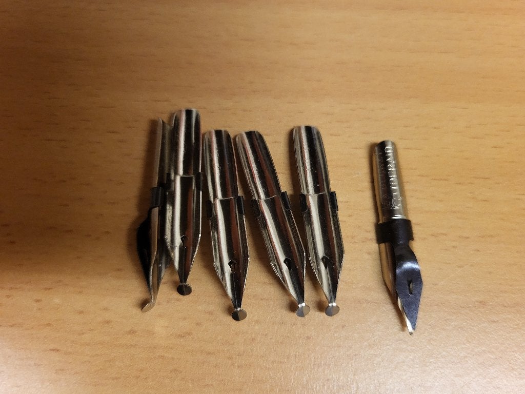 6 x vulpen achtige penpunten,, Ophalen of Verzenden, Nieuw, Overige typen