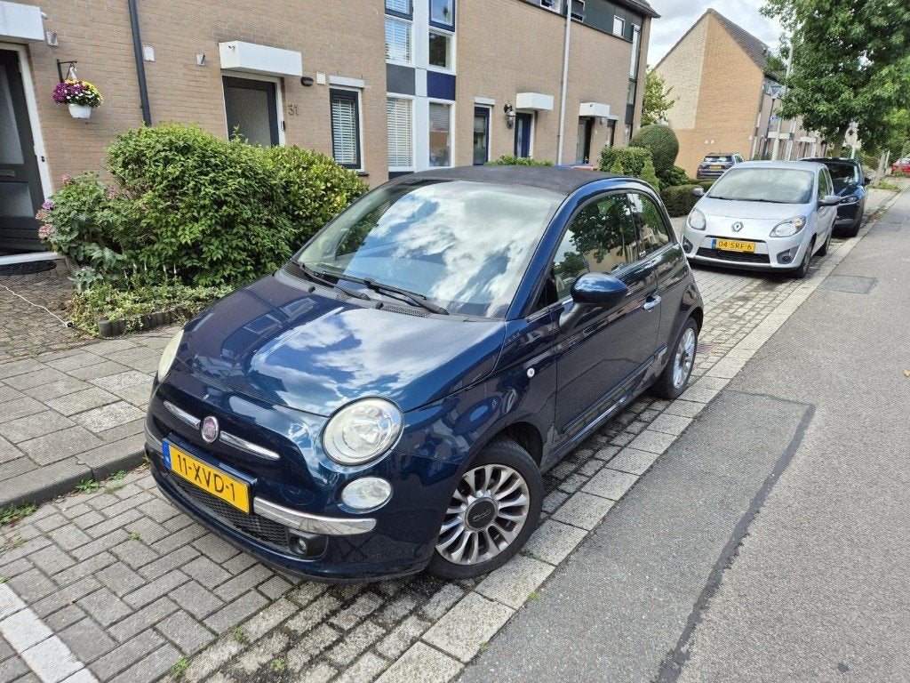 Fiat 500 TwinAir Cabrio | 2e Eigenaar, Euro 5, 31 €/maand, Cabriolet, Leder en Stof