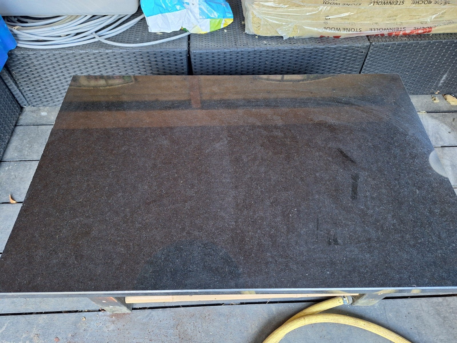 Granieten plaat 60x93x3 cm, Ophalen, Gebruikt, Overige materialen, 20 tot 50 mm