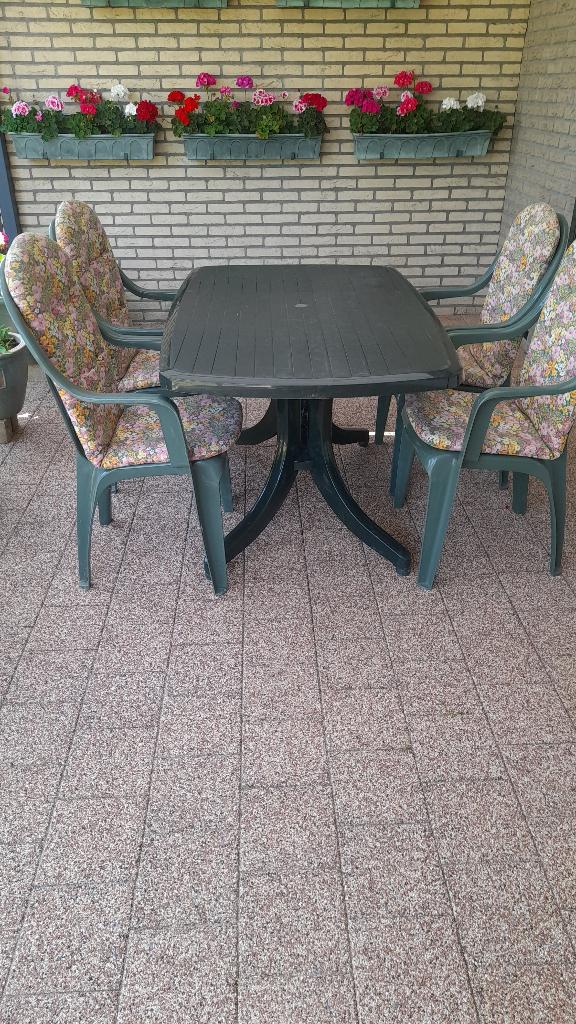 tuinstel, Ophalen, Gebruikt, Ovaal, Kunststof