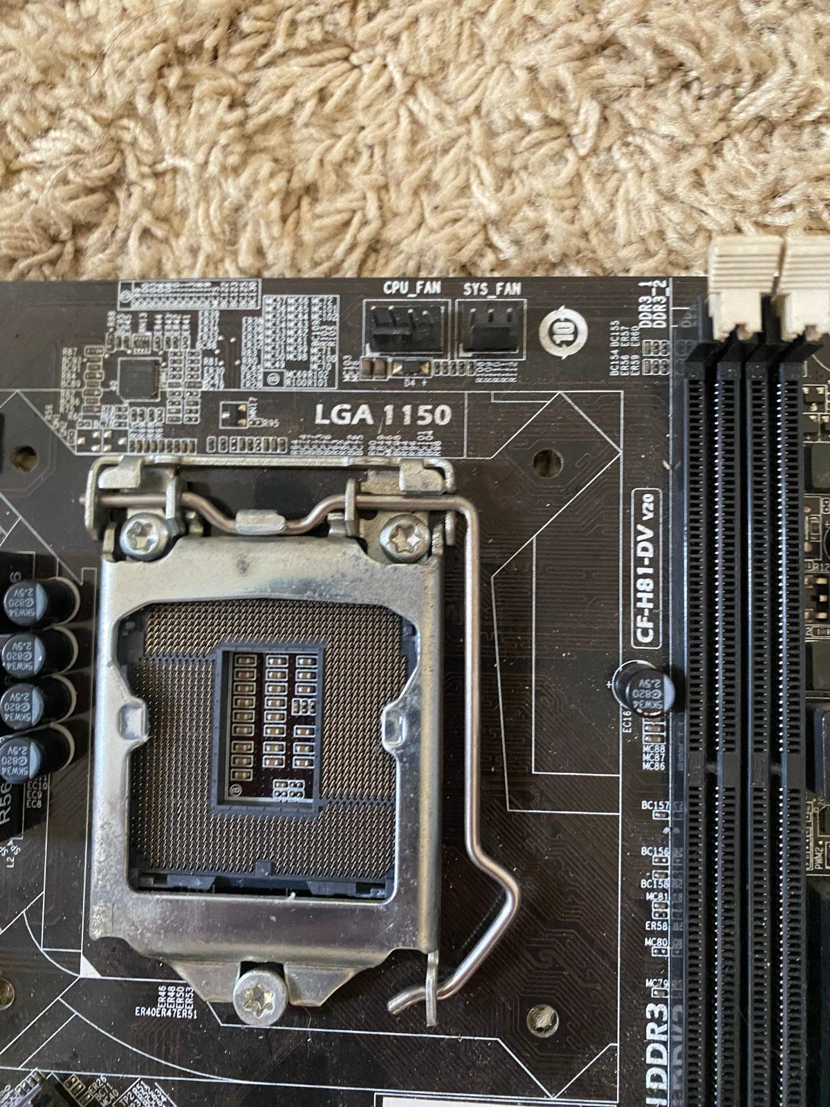 Moederbord LGA 1150 DDR3 - CF-H81-DV V20, Computers en Software, Moederborden, Ophalen of Verzenden, Gebruikt, Intel, DDR3