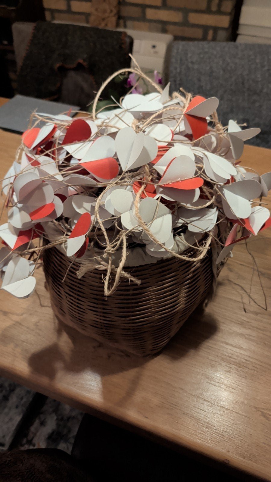 Hartjes slingers gratis ophalen, Ophalen, Wanddecoratie, Zo goed als nieuw, Natuurlijk materiaal