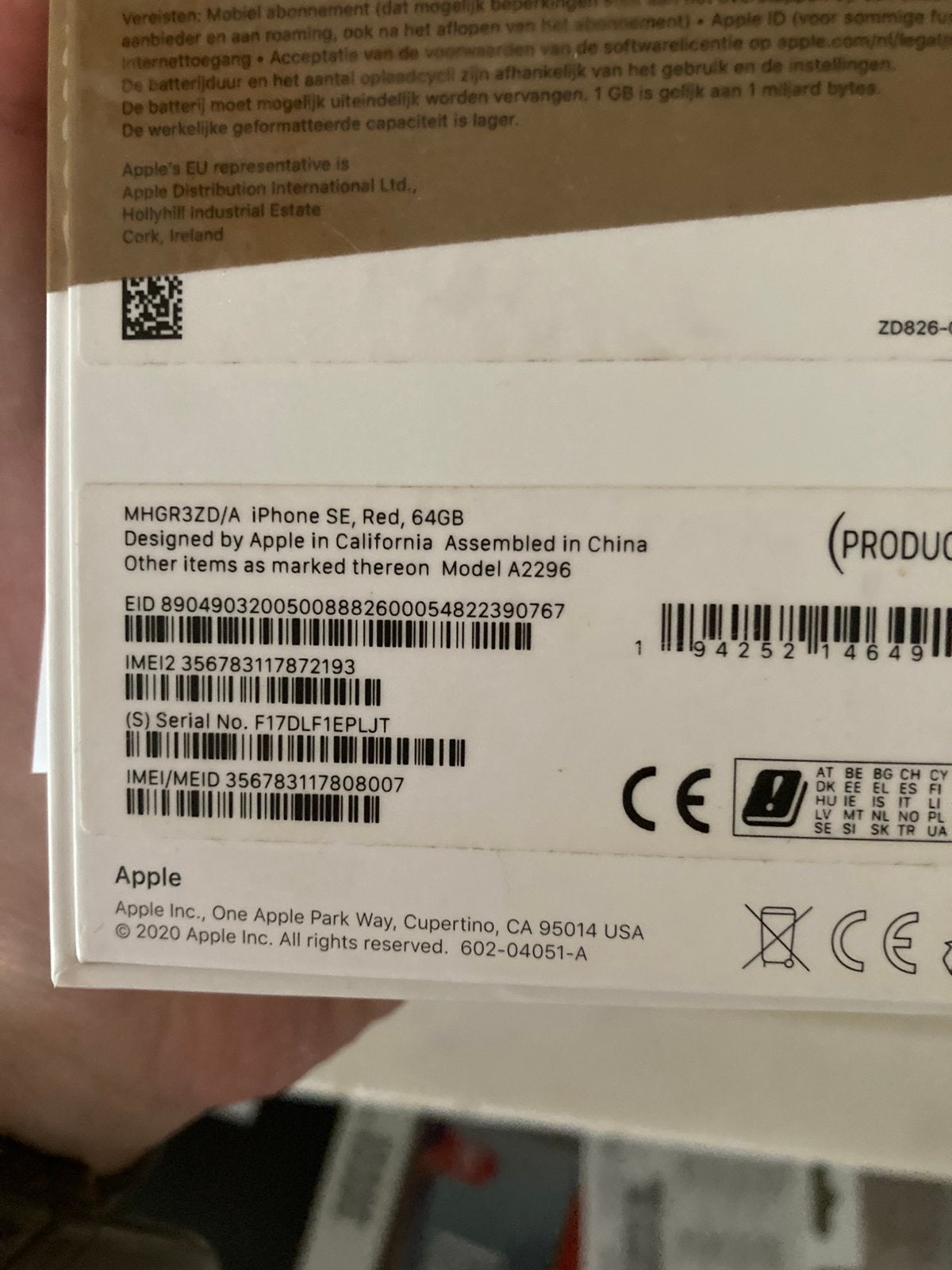 Iphone se2020 alles orgineel ruilrn voor sansung s22, Ophalen of Verzenden, Zo goed als nieuw, 82 %, 64 GB