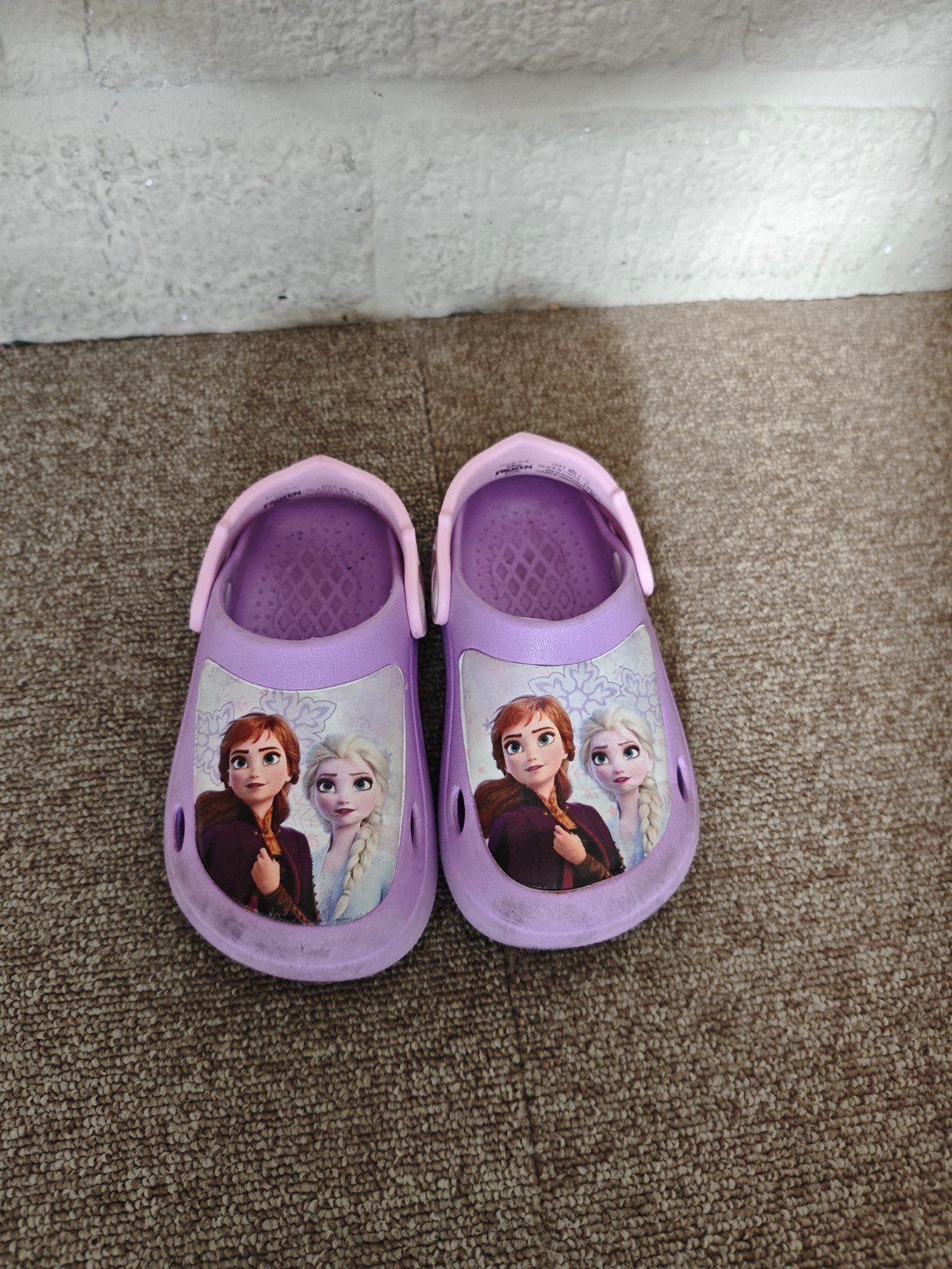 Frozen Elsa Anna Crocs (alternatief merk), Gebruikt, Meisje, Schoenen, Ophalen of Verzenden