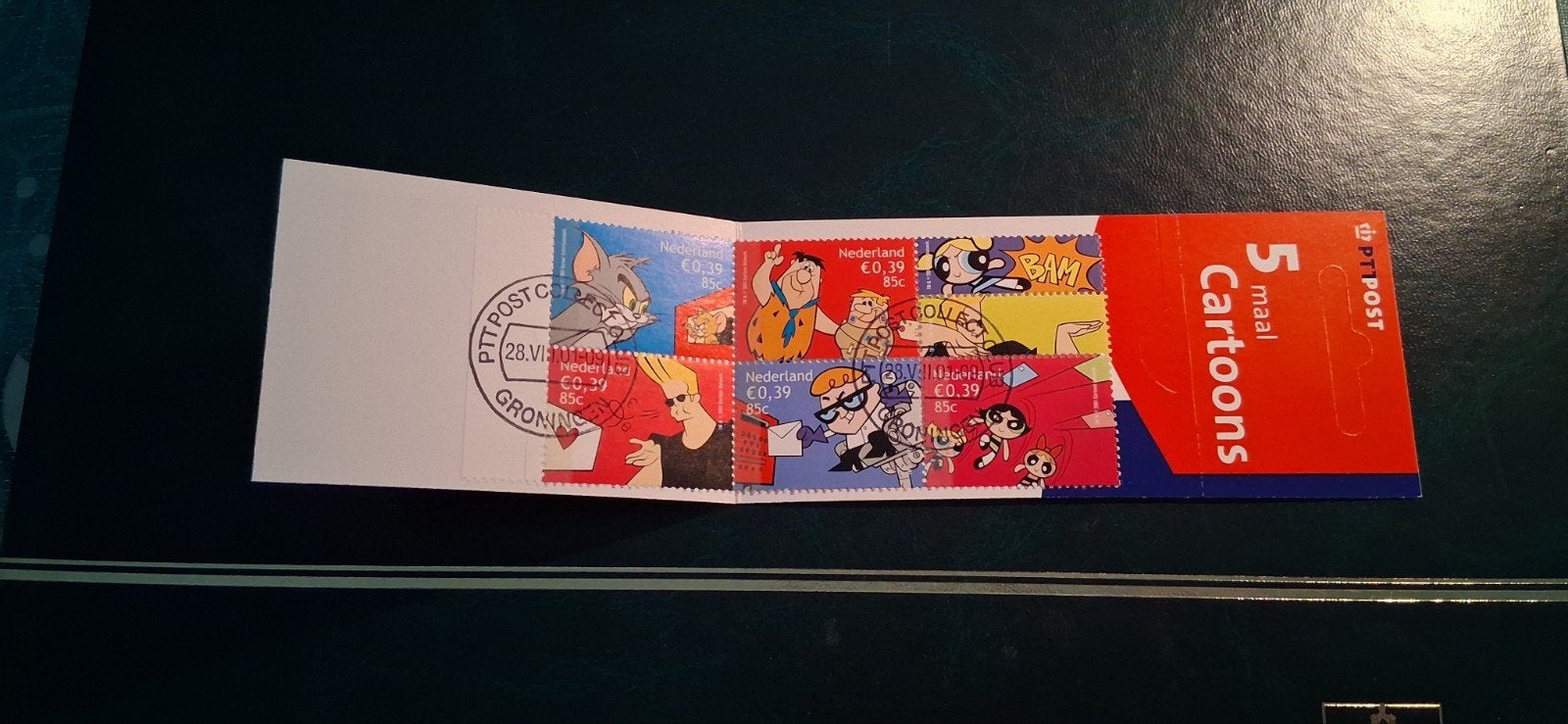PTT Postzegels 5 maal Cartoons - Gestempeld, Postzegels en Munten, Ophalen of Verzenden, Na 1940, Gestempeld