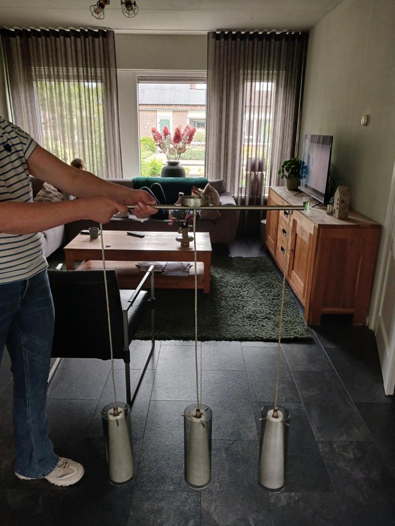 Hanglamp licht van kleur en metaal kleur, Huis en Inrichting, Ophalen