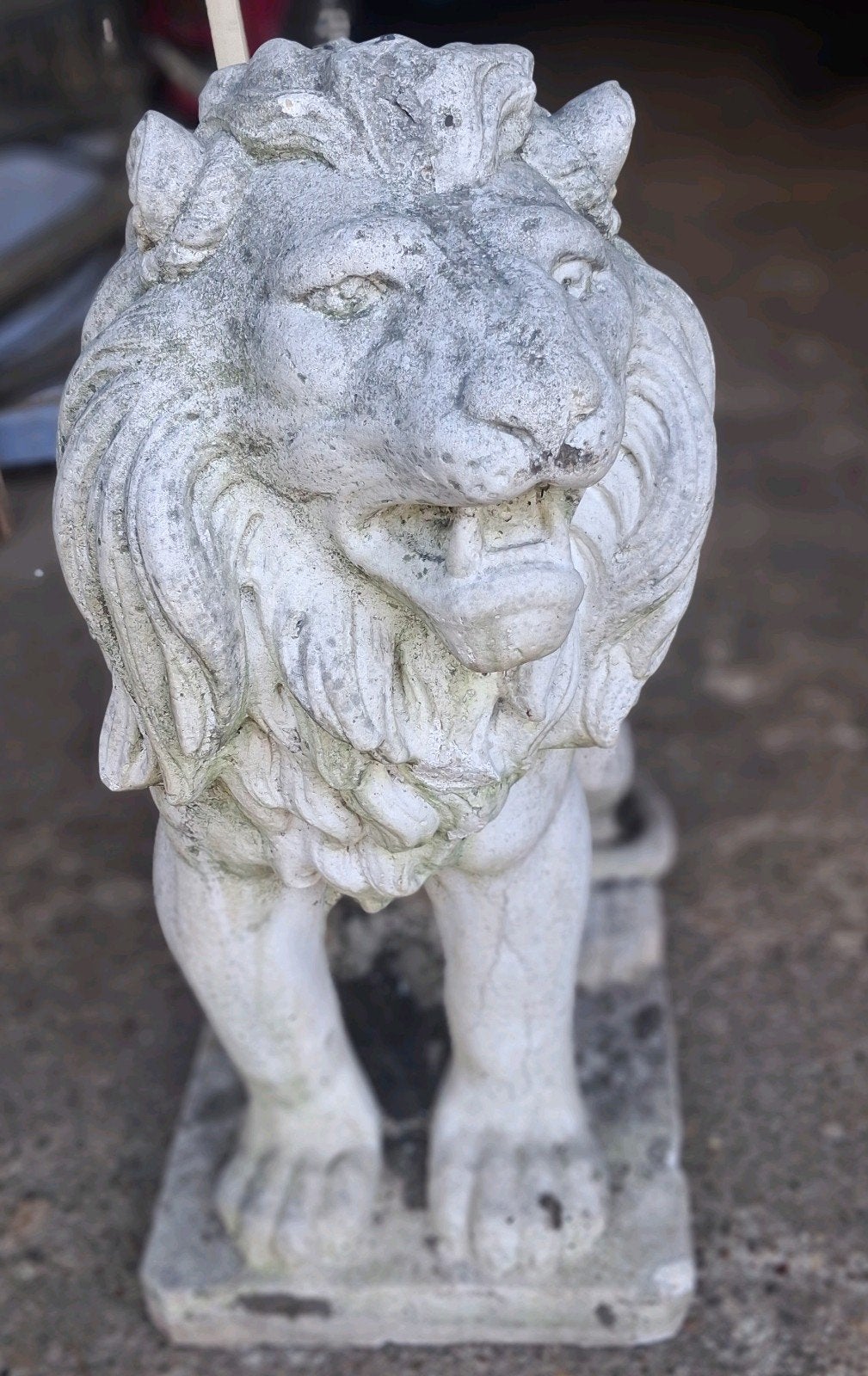 betonnen leeuw, Tuin en Terras, Ophalen