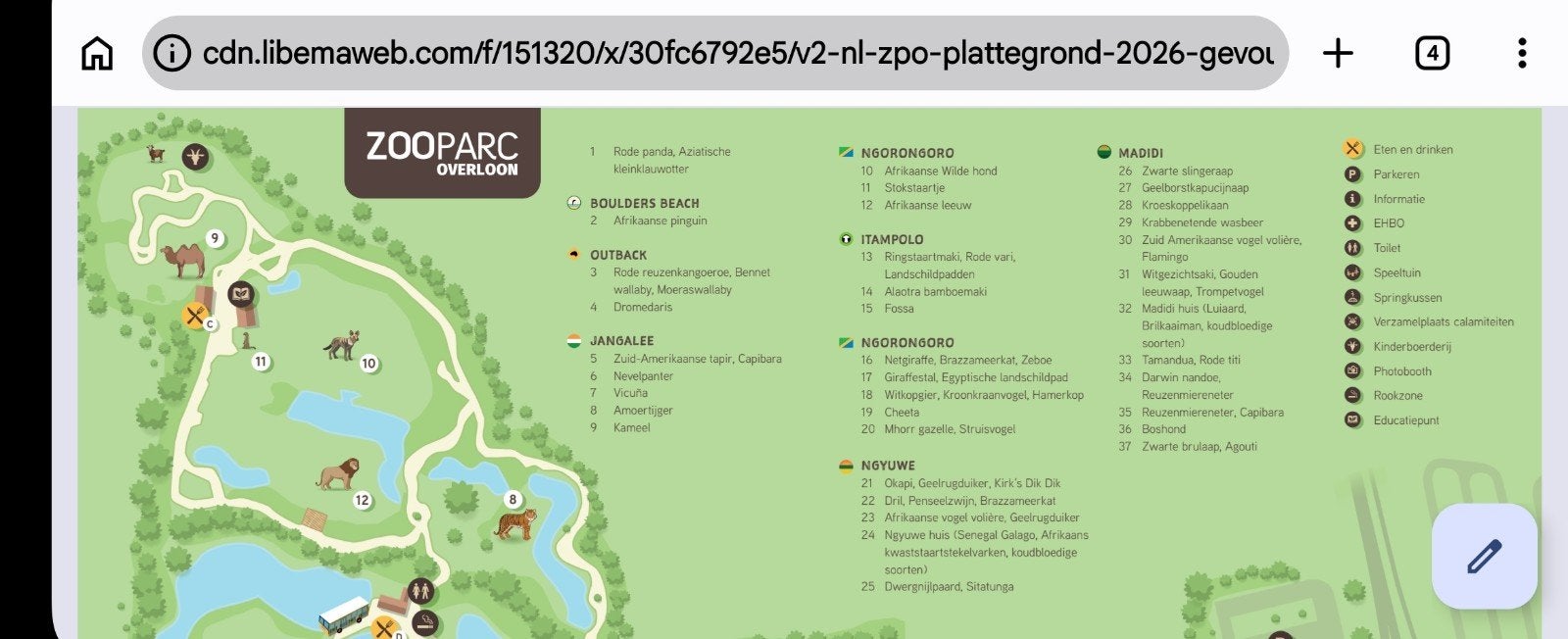 Dierentuin  Overloon, Tickets en Kaartjes, Drie personen of meer, Ticket of Toegangskaart