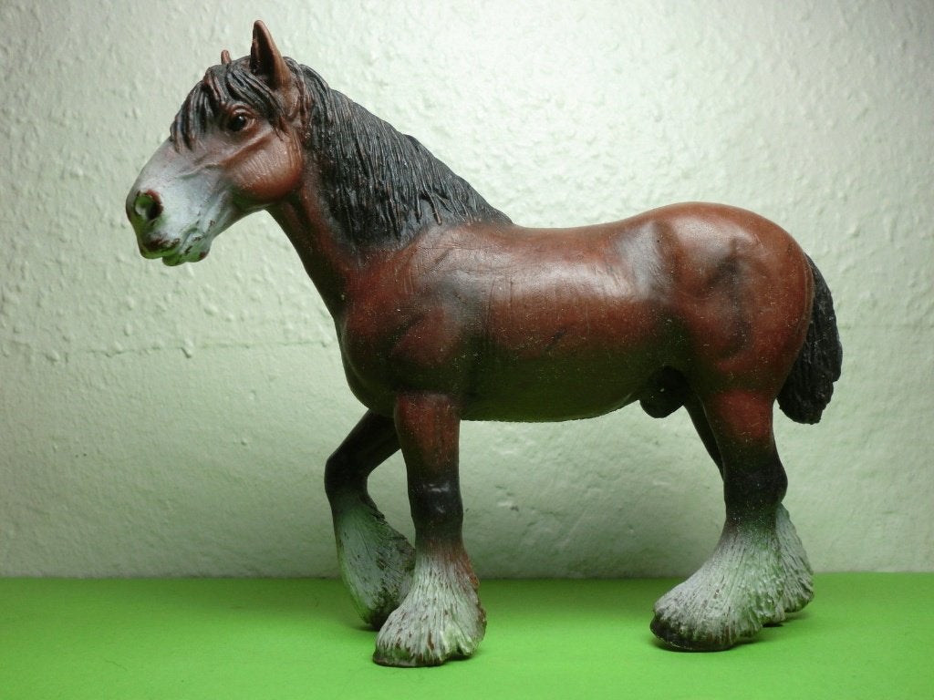 Schleich 13247 shire, dierfiguur, Verzenden, Zo goed als nieuw, Paard, Beeldje of Figuurtje