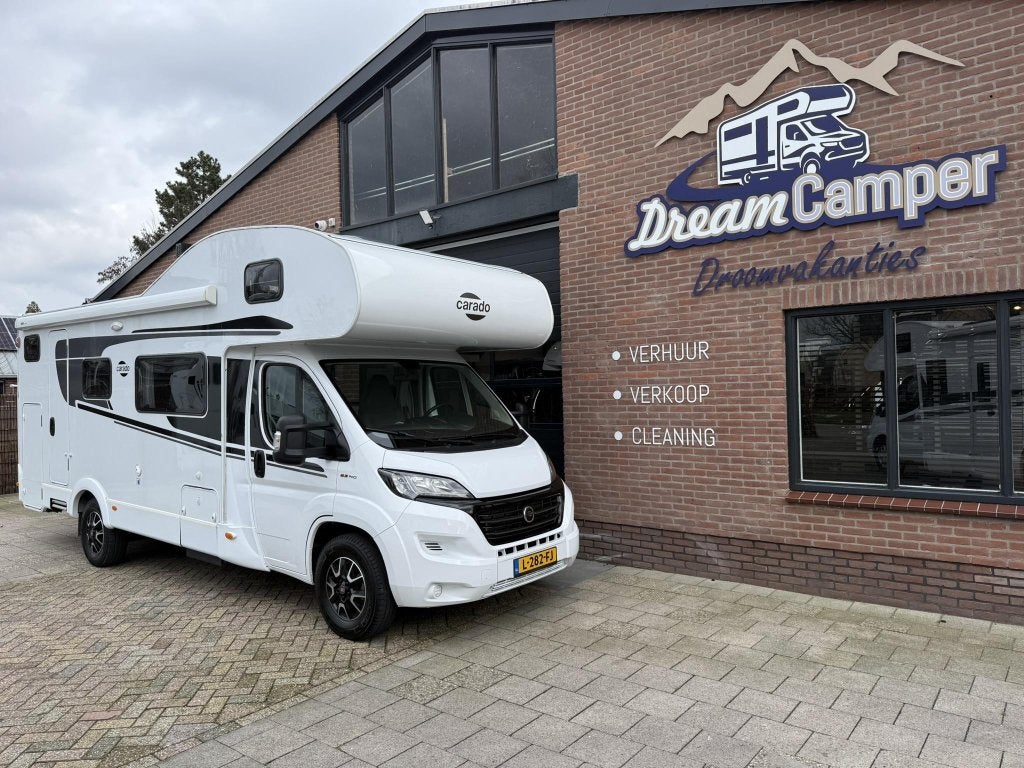 Carado A 461 Familie camper, Caravans en Kamperen, Campers, Alkoof, Ringverwarming, Fiat, 7 tot 8 meter