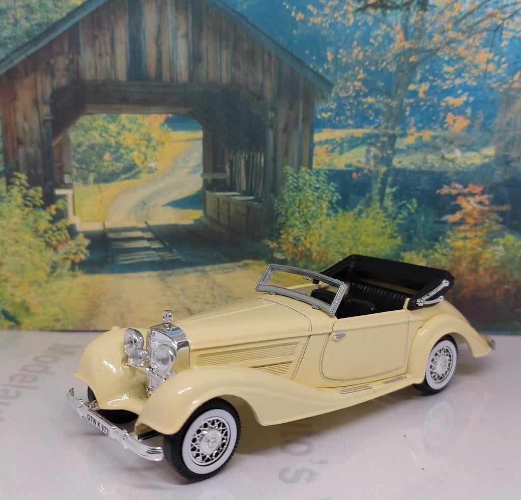1:43 Mercedes Benz 540 K (W24) cabriolet 1938 Editions Atlas, Hobby en Vrije tijd, Modelauto's | 1:43, Ophalen of Verzenden, Gebruikt