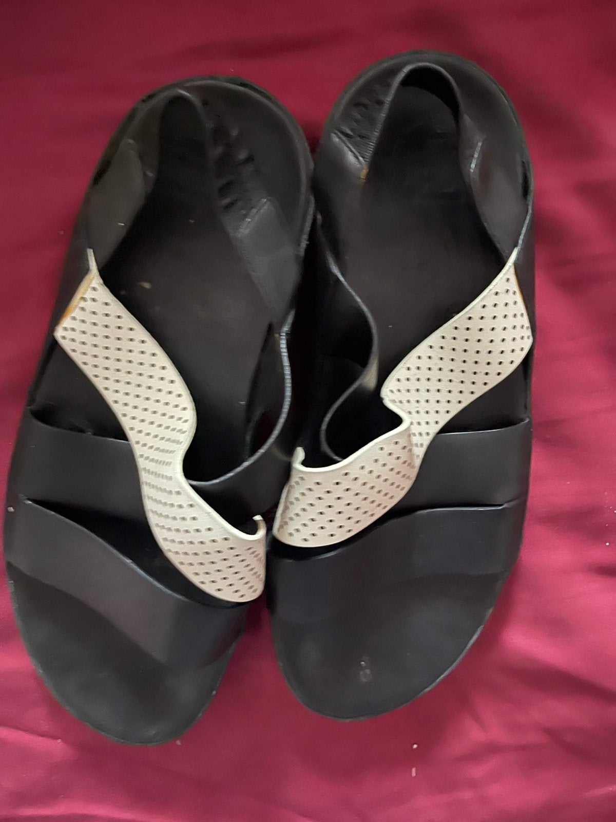Fitflop prachtige zwart witte sandalen maat 39, Verzenden, Zwart, Sandalen of Muiltjes, Zo goed als nieuw