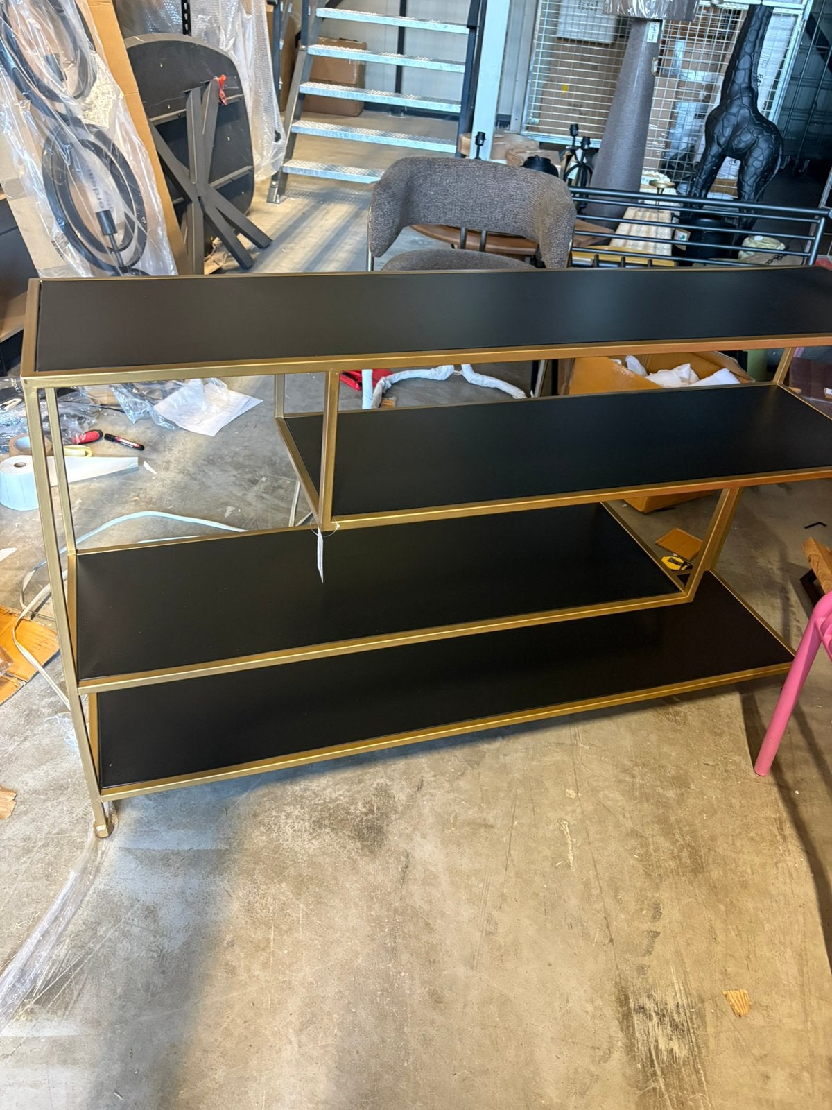 Light & Living - Side Table YLAYA - 140x35x80 - Goud, Ophalen, Hoyz, Outlet@hoyz.nl, Oostpolderweg 2
