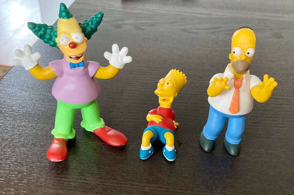 The Simpsons 3 figuren, Ophalen of Verzenden, Gebruikt