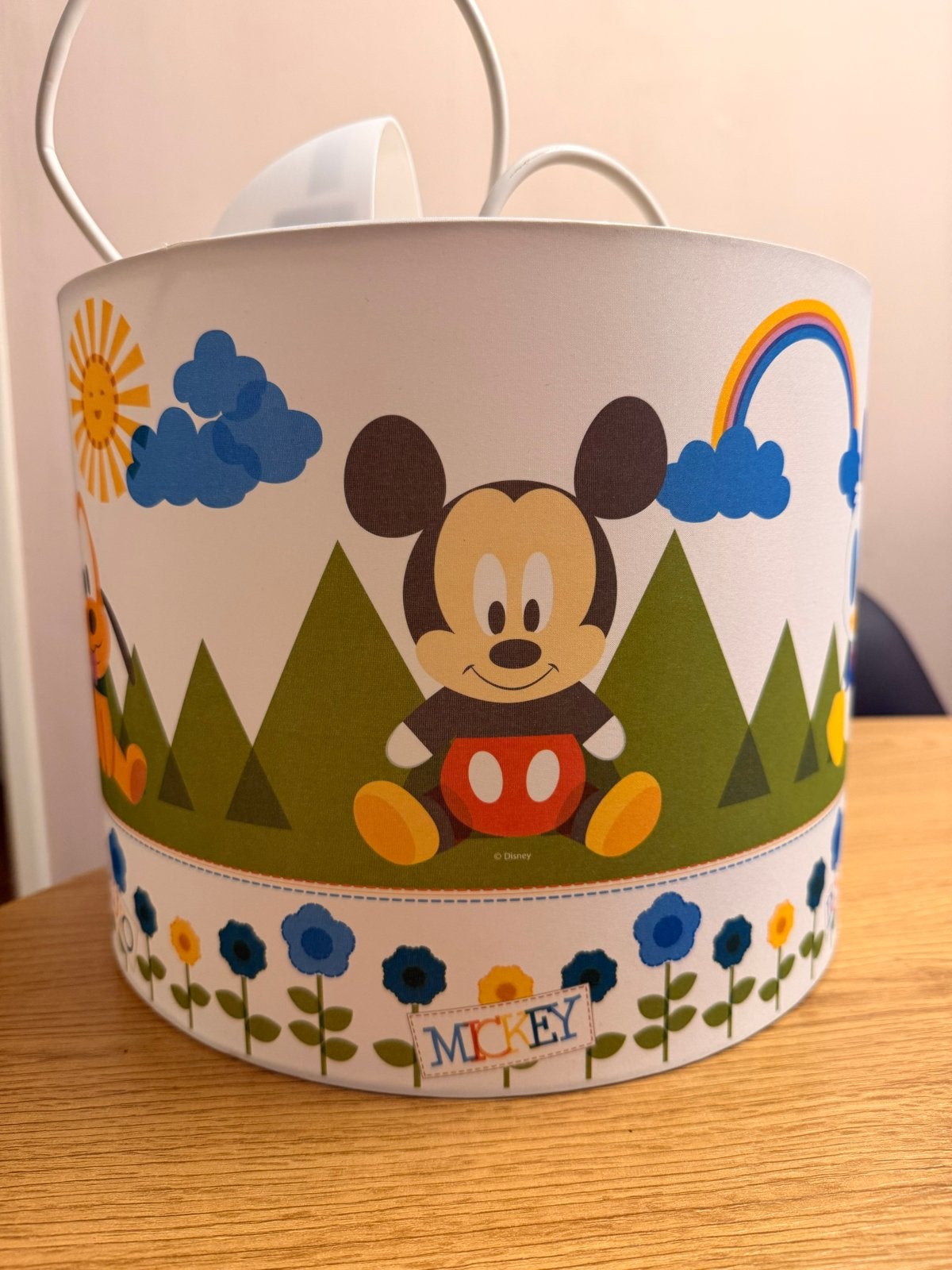Disney Mickey & Donald Duck Hanglamp Kinderkamer, Meerkleurig, Rond, Zo goed als nieuw, Textiel