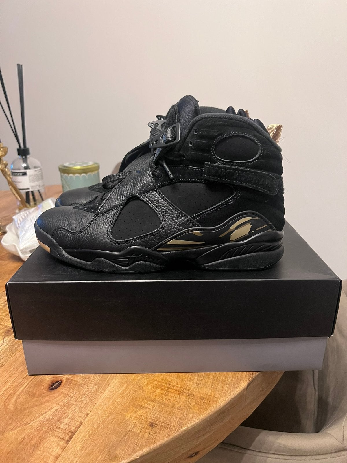Jordan 8 ovo, Zwart, Ophalen of Verzenden, Sneakers of Gympen, Zo goed als nieuw