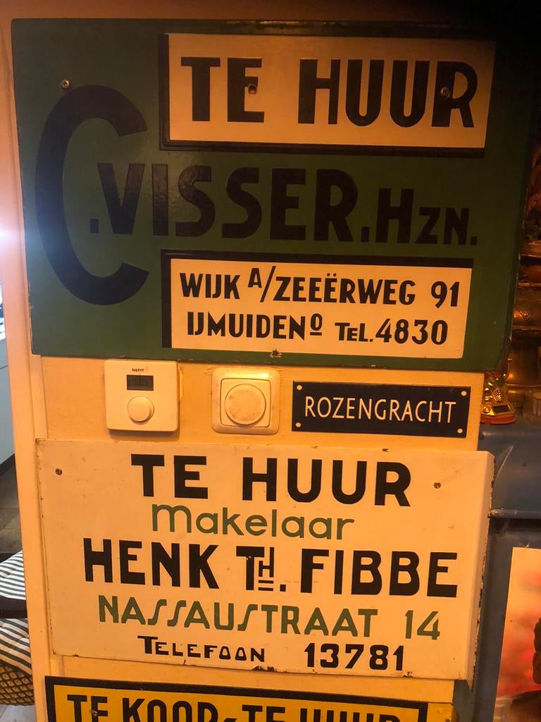 Emaille te huur - te koop borden gevraagd!, Ophalen of Verzenden, Gebruikt, Reclamebord