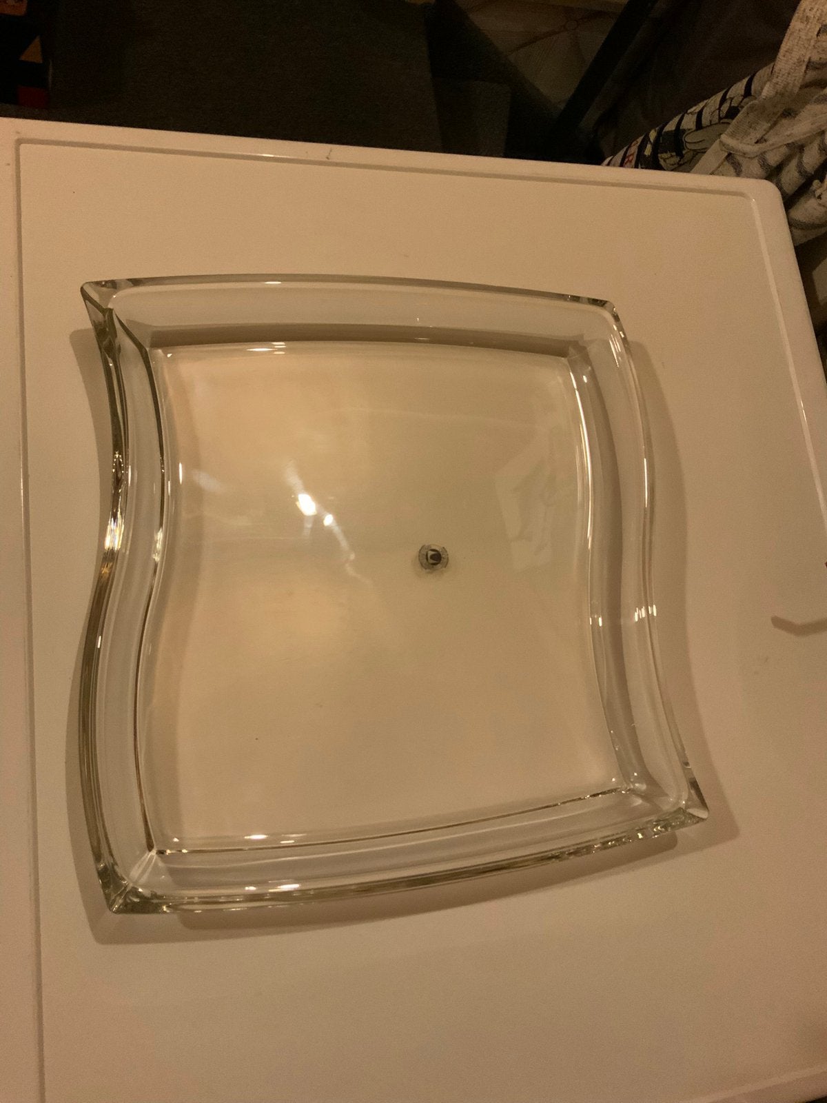 Mooie serveerschaal van Walther glas., Huis en Inrichting, Keuken | Servies, Ophalen of Verzenden, Overige stijlen, Glas, Schaal of Schalen