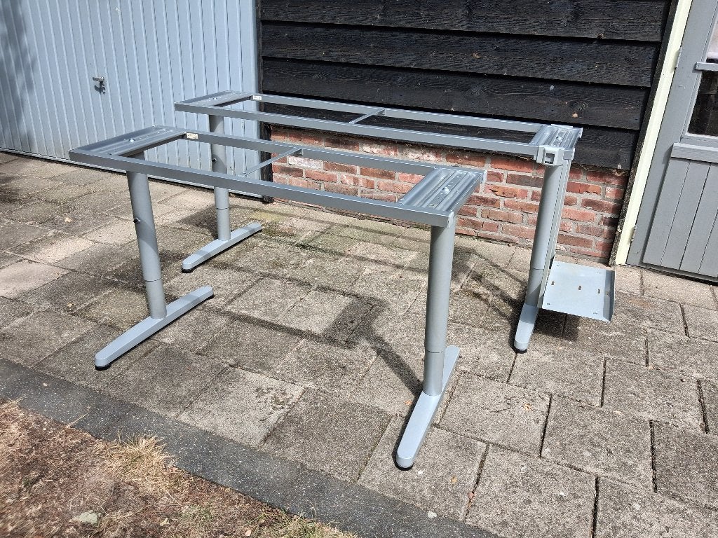 IKEA Galant bureauonderstel, Huis en Inrichting, Ophalen, In hoogte verstelbaar, Metaal, Zo goed als nieuw