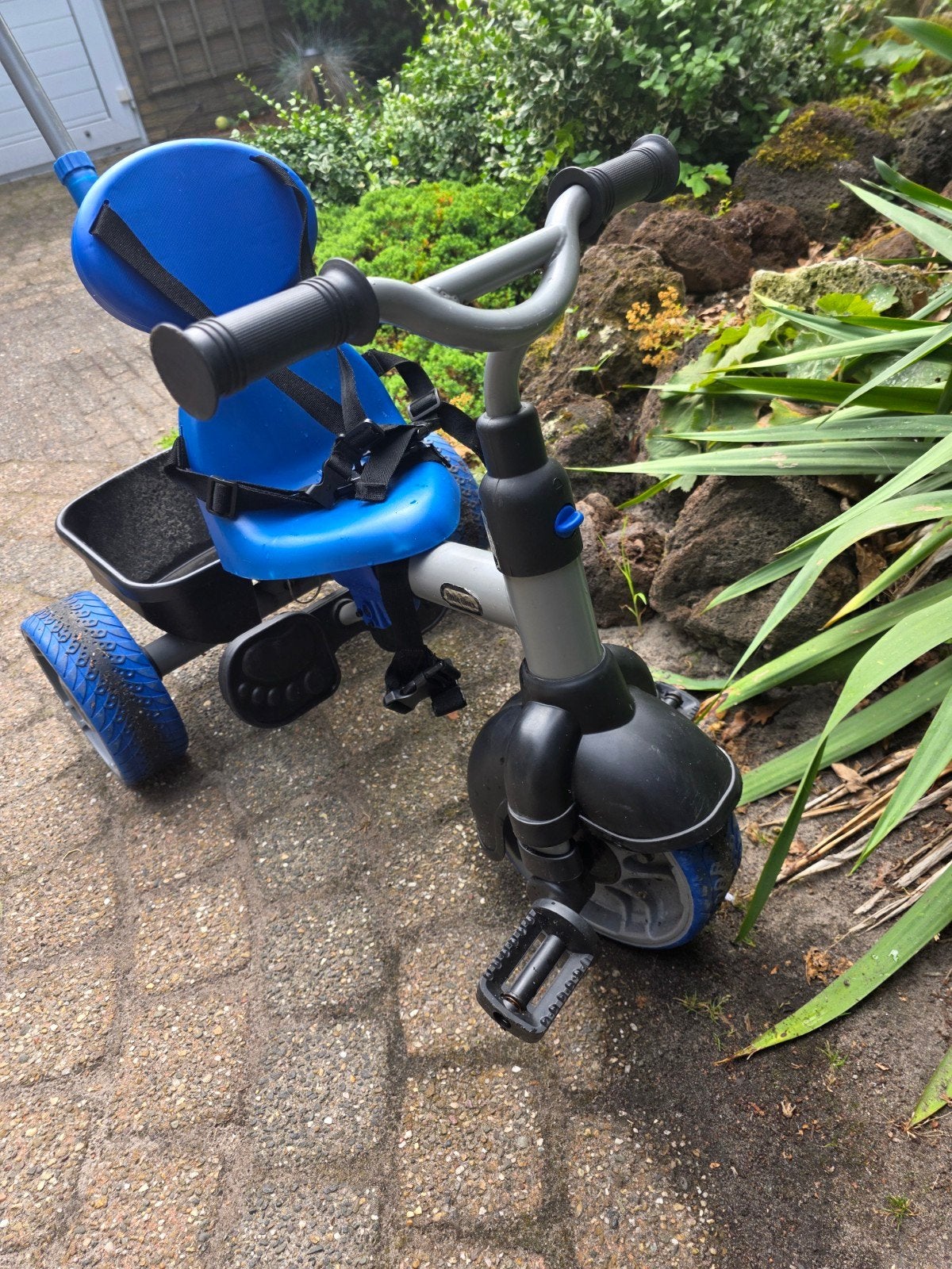 Little Tikes driewieler met duwstang, zonnescherm en beugel, Ophalen