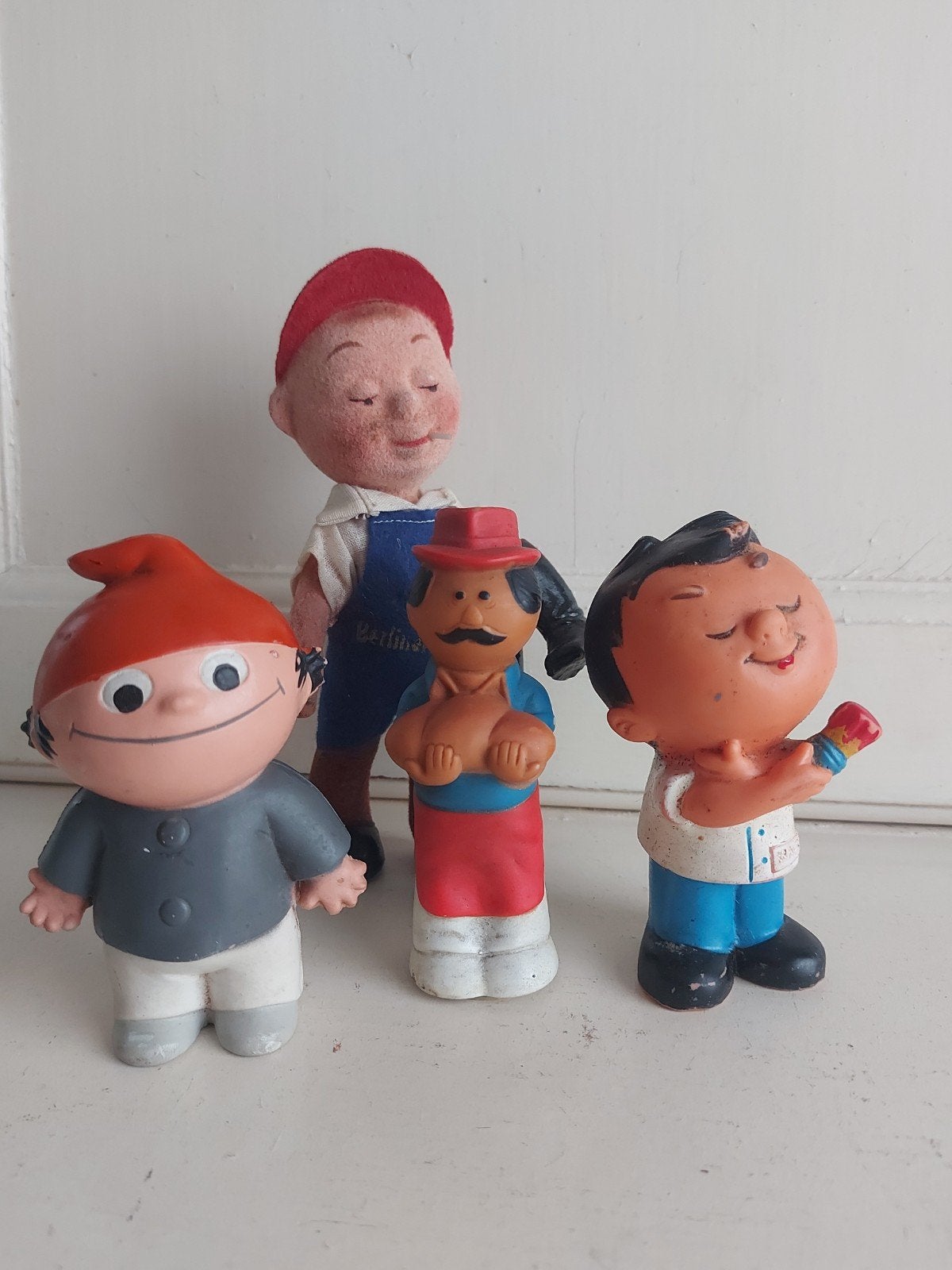 4 Vintage Reclame Figuren - Verzameling, krautol, berliner,, Verzamelen, Ophalen of Verzenden, Gebruikt