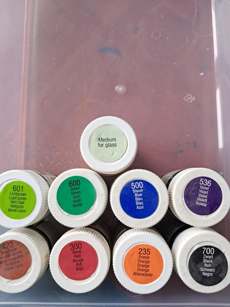 Decorfin Glasverf Set - Diverse Kleuren en Medium, Hobby en Vrije tijd, Schilderen, Ophalen of Verzenden