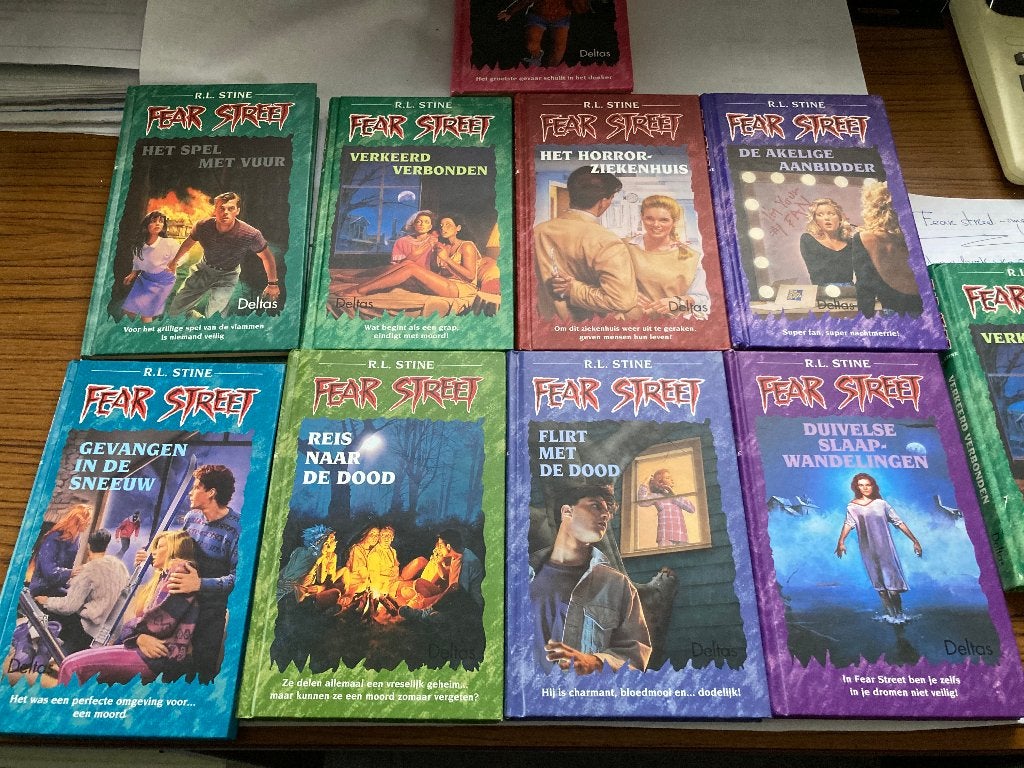 T.K. nog 9 boeken van Fear Street door R.L. Stine zie lijst, Boeken, Kinderboeken | Jeugd | 10 tot 12 jaar, Gelezen, Fictie, Ophalen of Verzenden