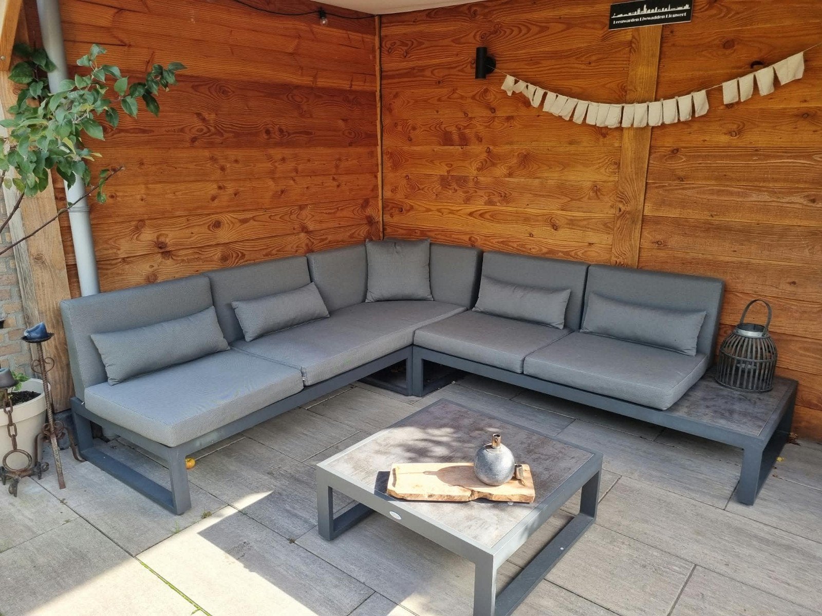 Luxe SenS-Line Loungeset - Zo goed als nieuw, Ophalen, Aluminium, Zo goed als nieuw, Loungeset